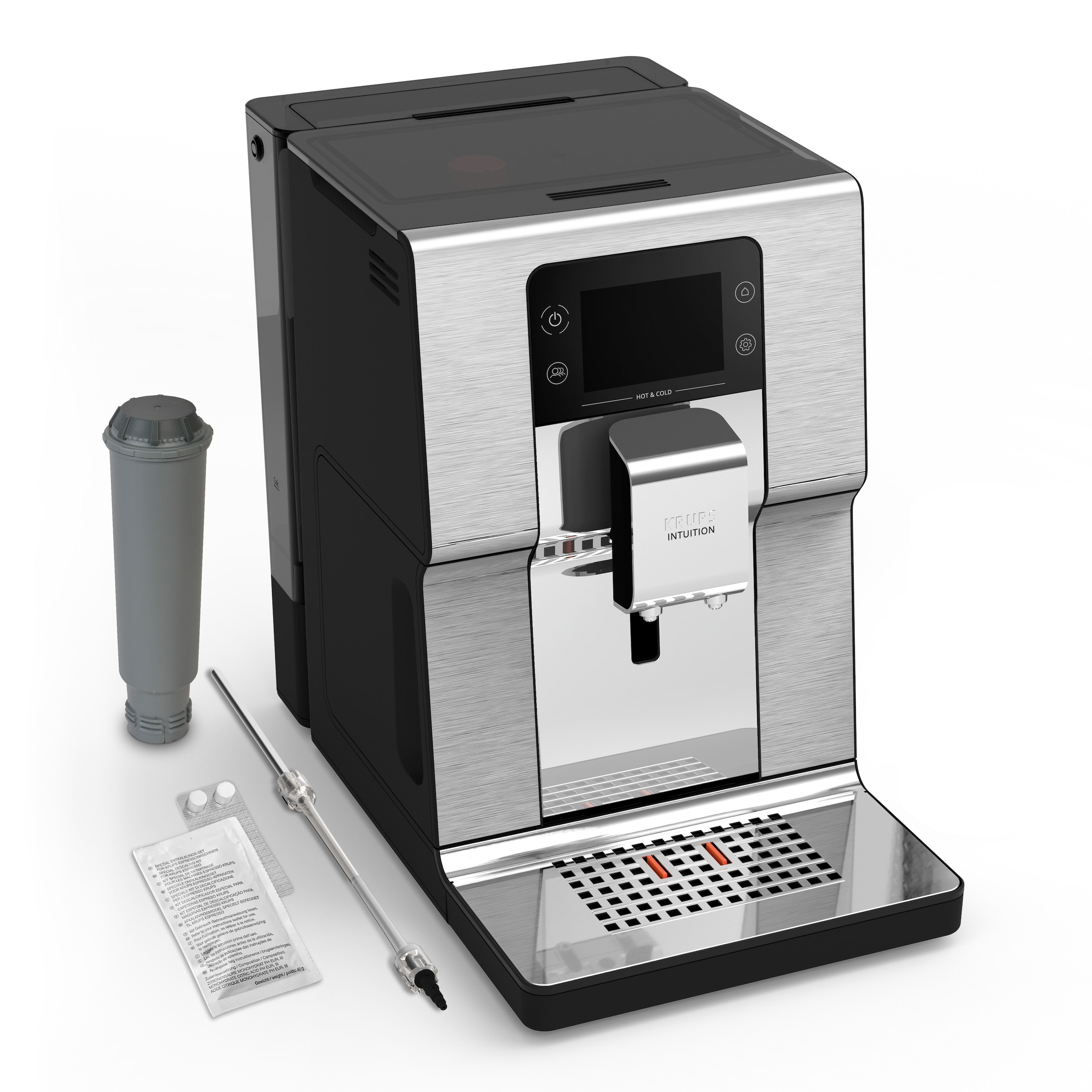 Krups Kaffeevollautomat »EA879E Intuition Experience Hot&Cold« 30 automatische Getränke, Touchscreen, Cold Brew, Milchsystem