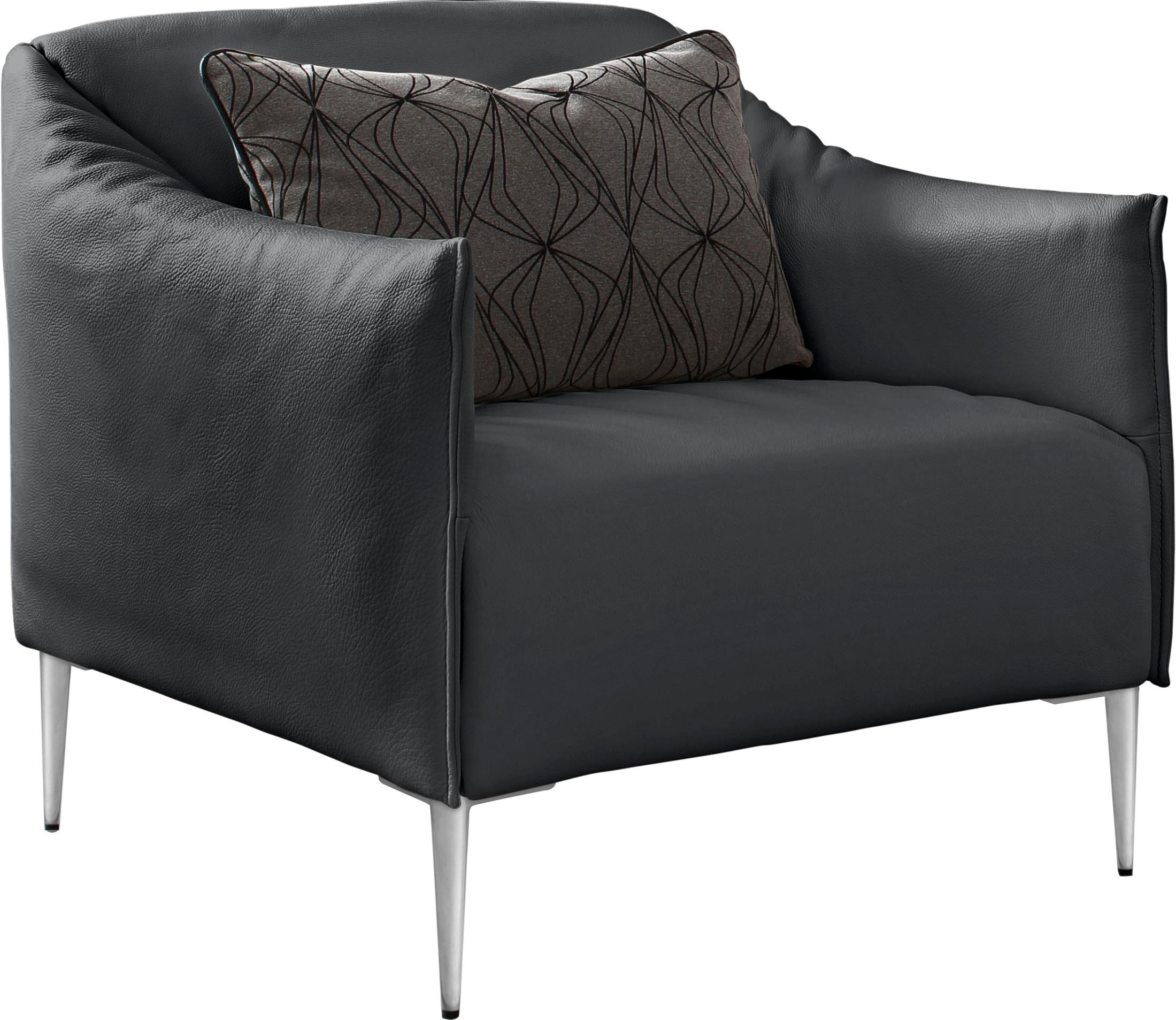 W.SCHILLIG Cocktailsessel »sally«, mit Metallfüßen in Chrom glänzend