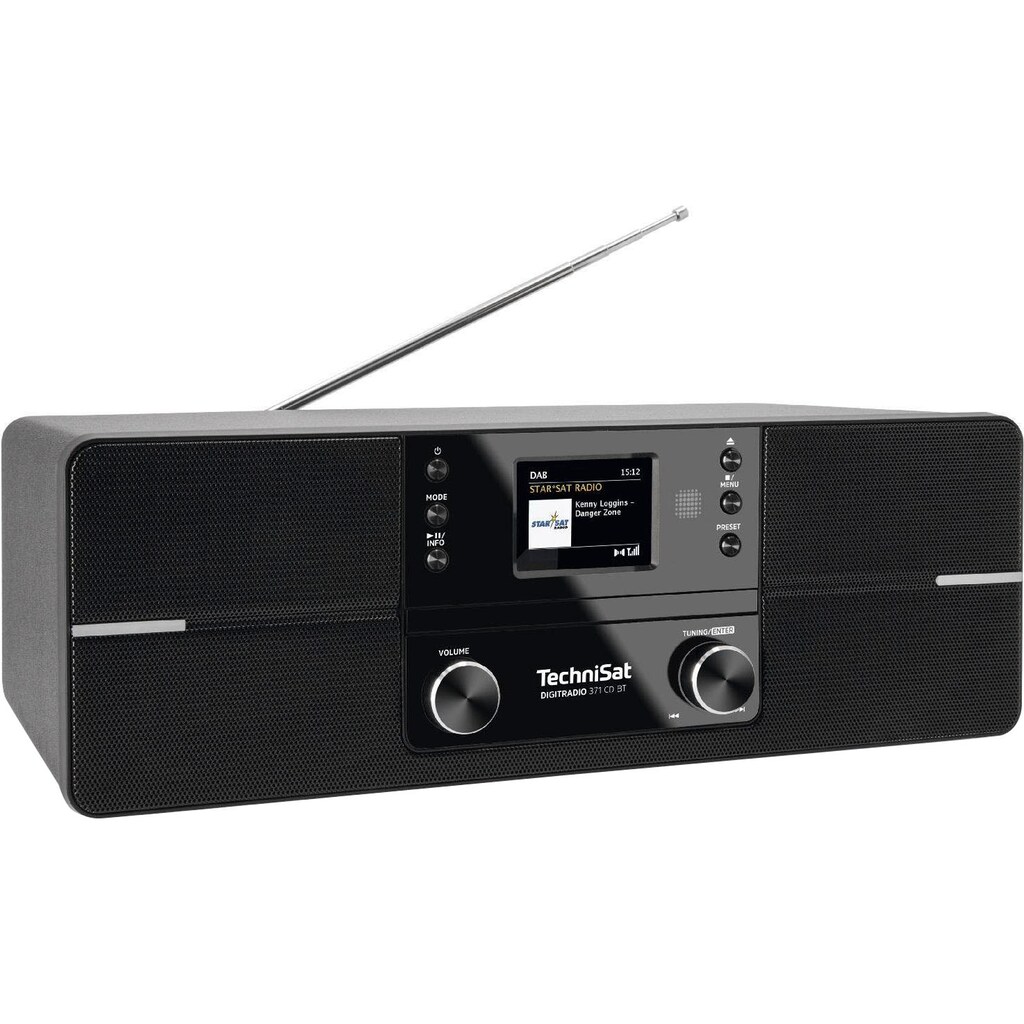 TechniSat Digitalradio (DAB+) »DIGITRADIO 371 CD BT Stereo«, (Bluetooth UKW mit RDS-Digitalradio (DAB+), CD, Bluetooth, Farbdisplay, USB