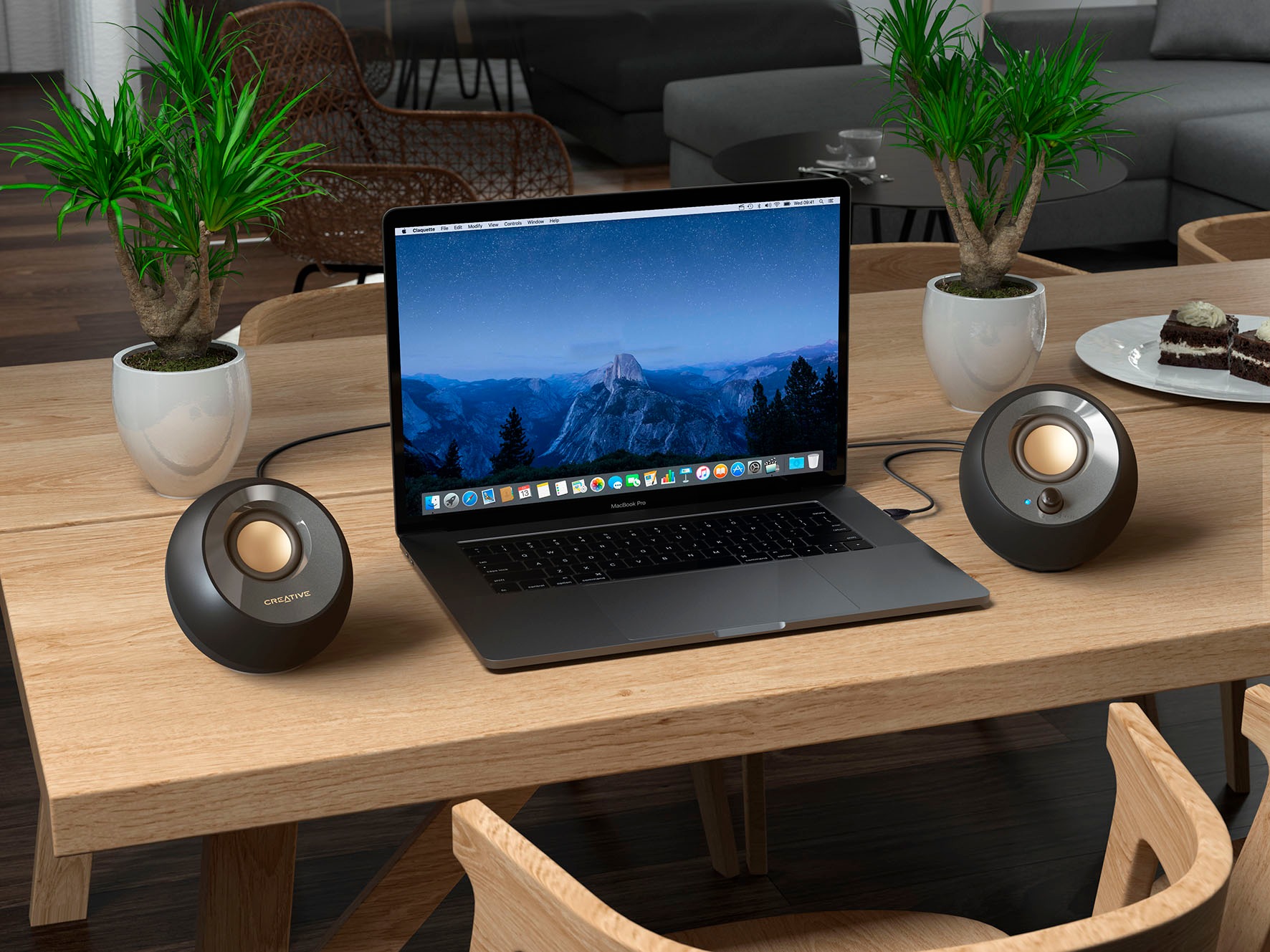 Creative PC-Lautsprecher »Pebble V2«, (2 St.), USB-C