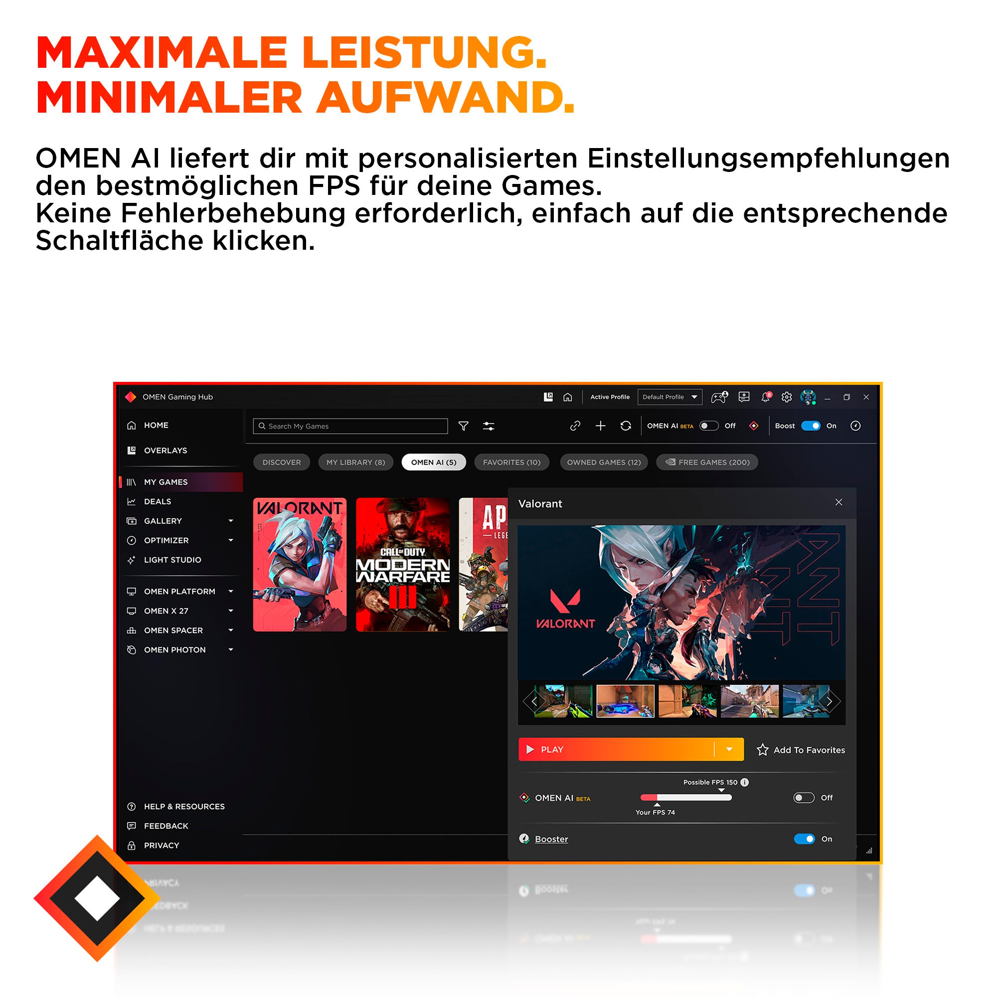 HP Gaming-PC »OMEN 16L TG03-0279ng«