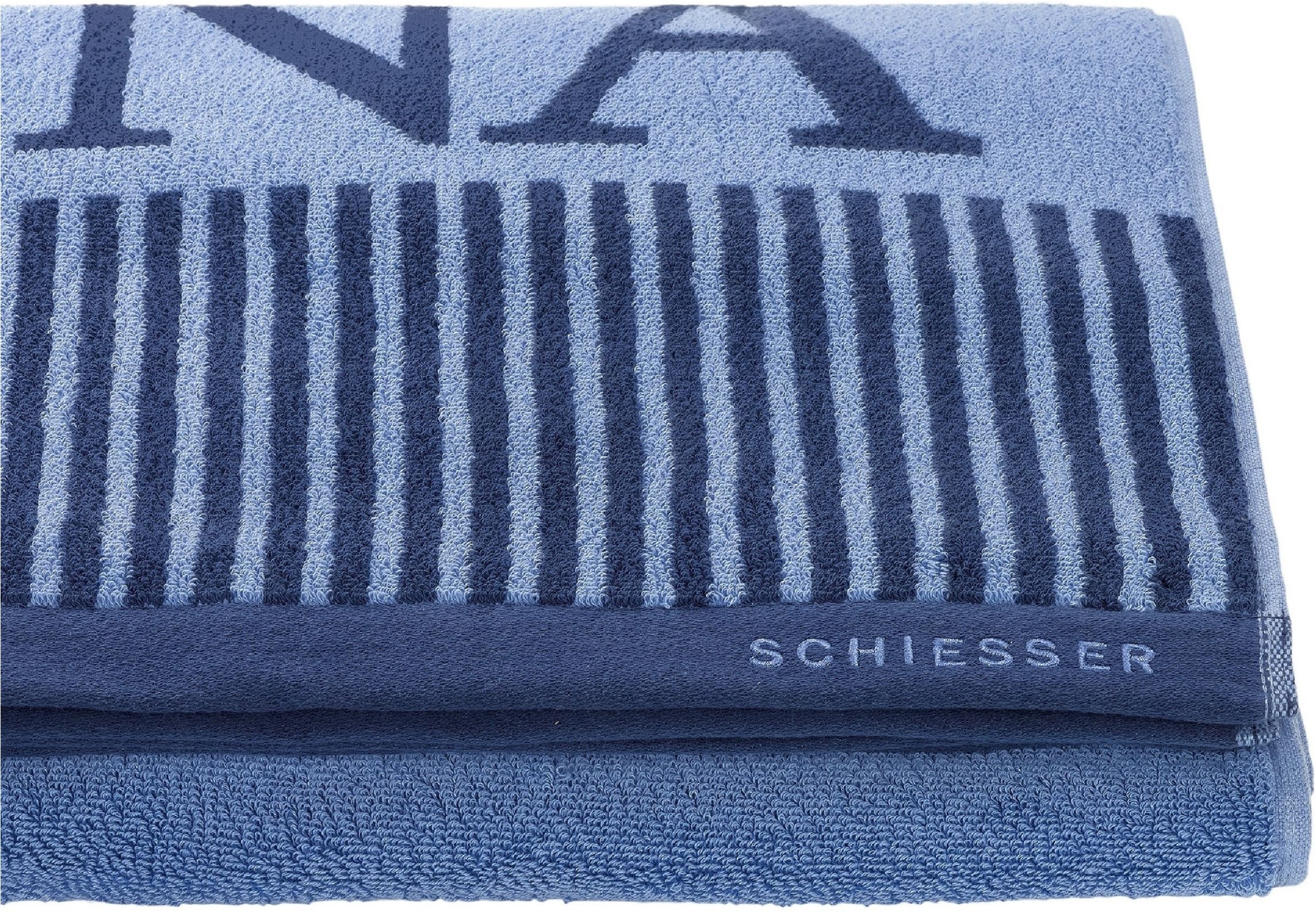 Saunatuch »Rom aus garngefärbtem, kuschelweichem Baumwollfrottier« OEKO-TEX MADE IN GREEN blau Frottier, Frottier B/L: 75cmx200cm, 1 Stk., 1 Saunatuch