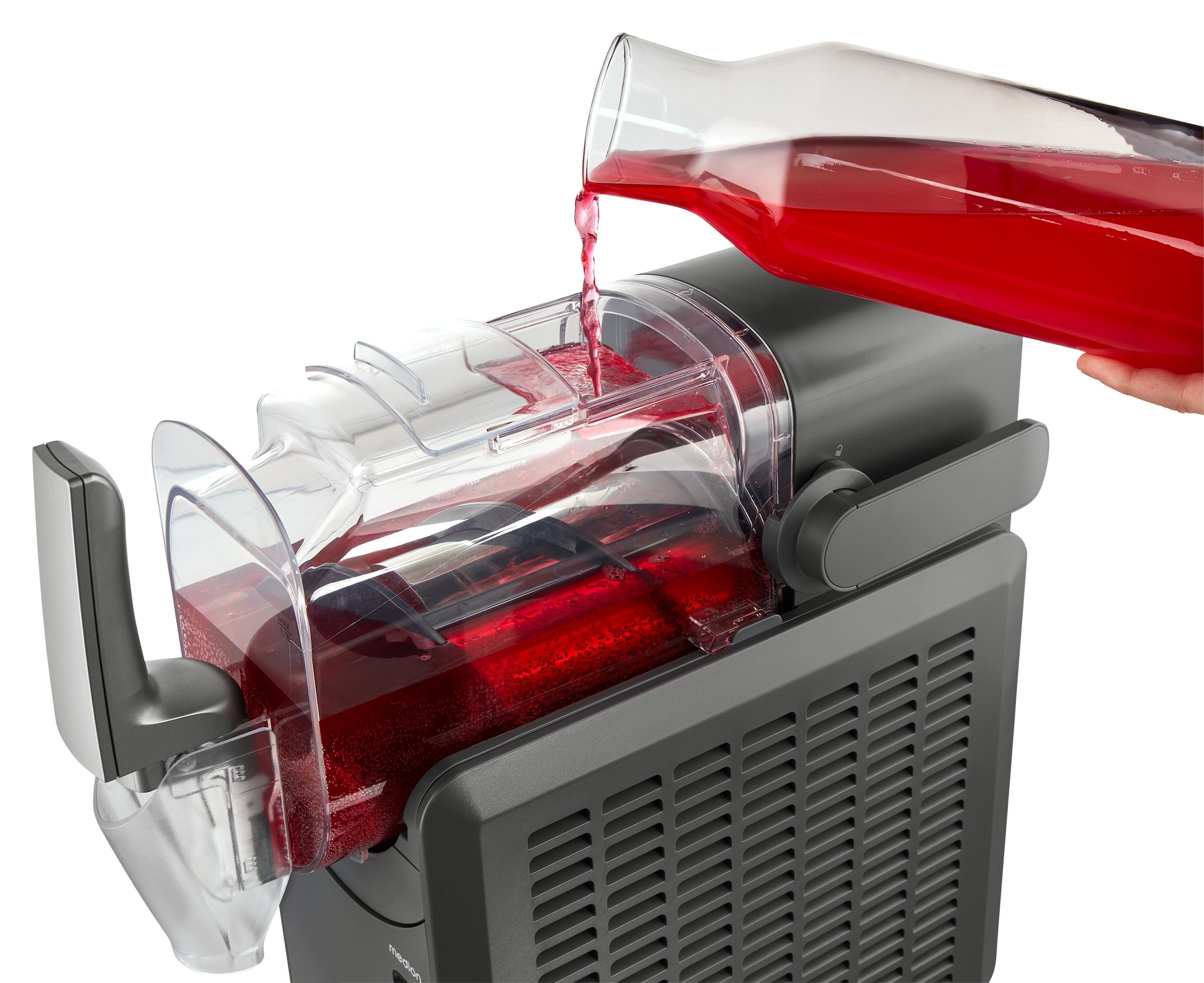 Medion® Slush-Eismaschine »LIFE MD12090 / Slush Ice Maker, 2,6 L Kapazität, Härtegradkontrolle«, 2,6 l, 200 W, 5 Programme, 30–60 Min. Zubereitungszeit, Kompressorkühlung
