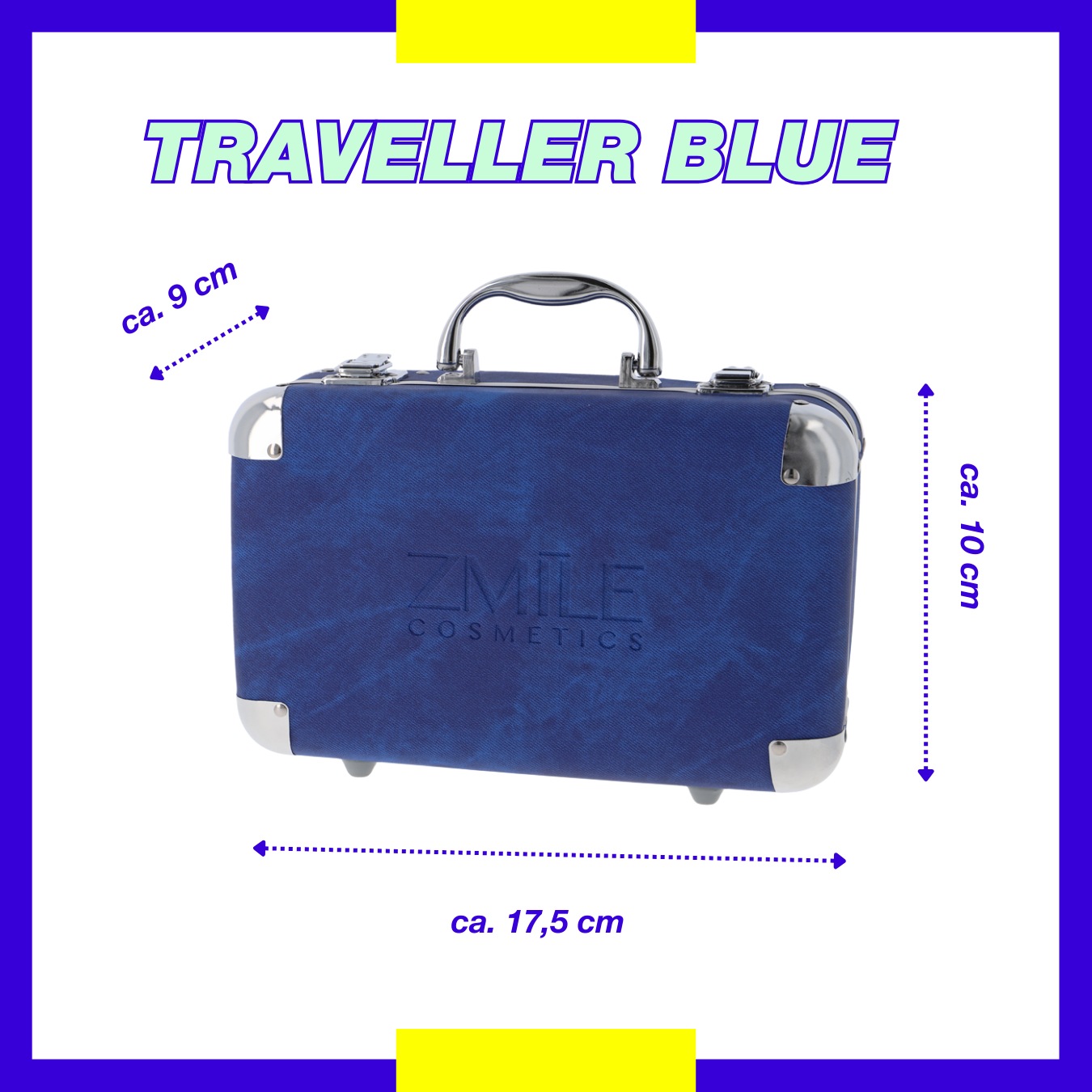 ZMILE COSMETICS Kosmetik-Koffer »'Traveller' blue«, (87 tlg.), mit veganer Formulierung
