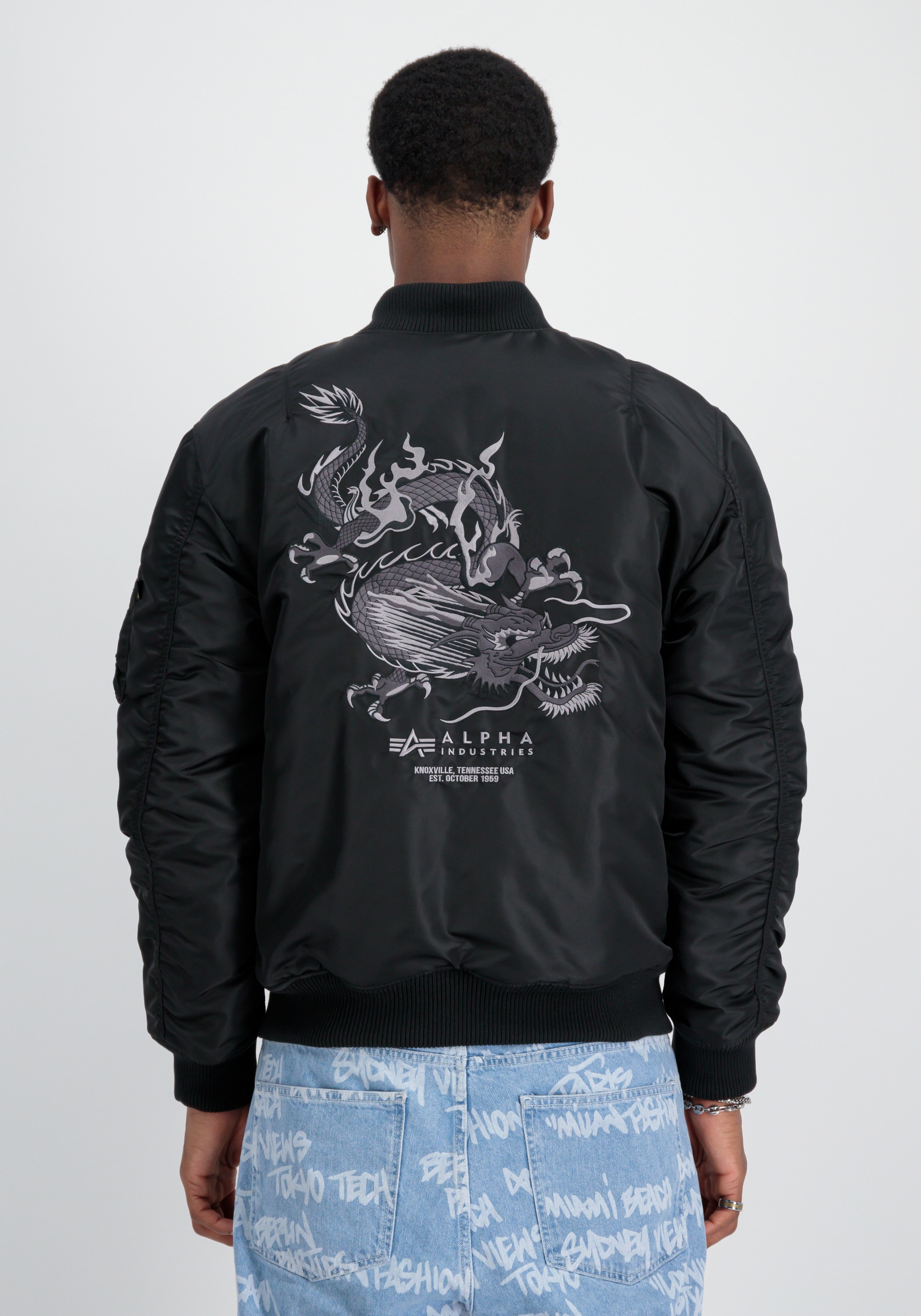 Alpha Industries Bomberjacke »Alpha Industries Men - Bomber Jackets MA-1 Dragon Embroidery«