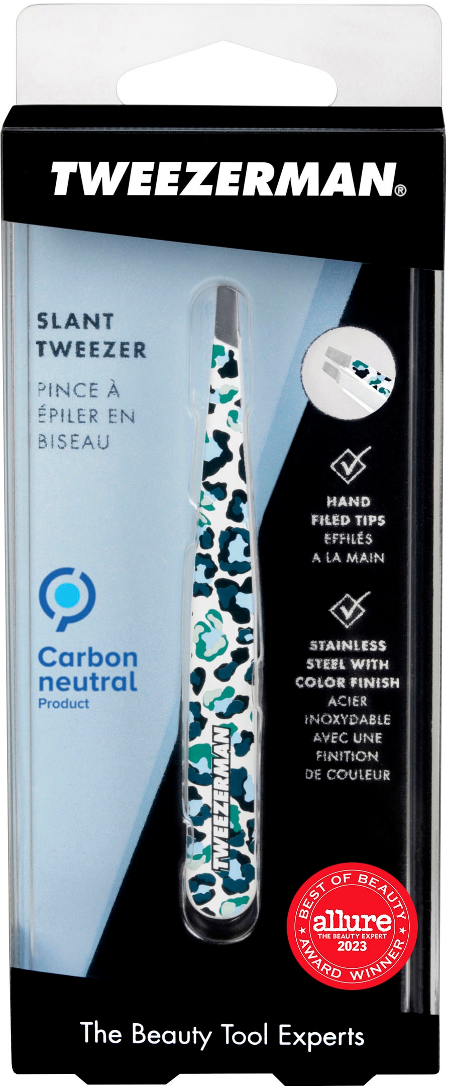 Pinzette »"TWEEZERMAN | Slant Tweezer: Schräge Pinzette in Leopard Print Zoll«