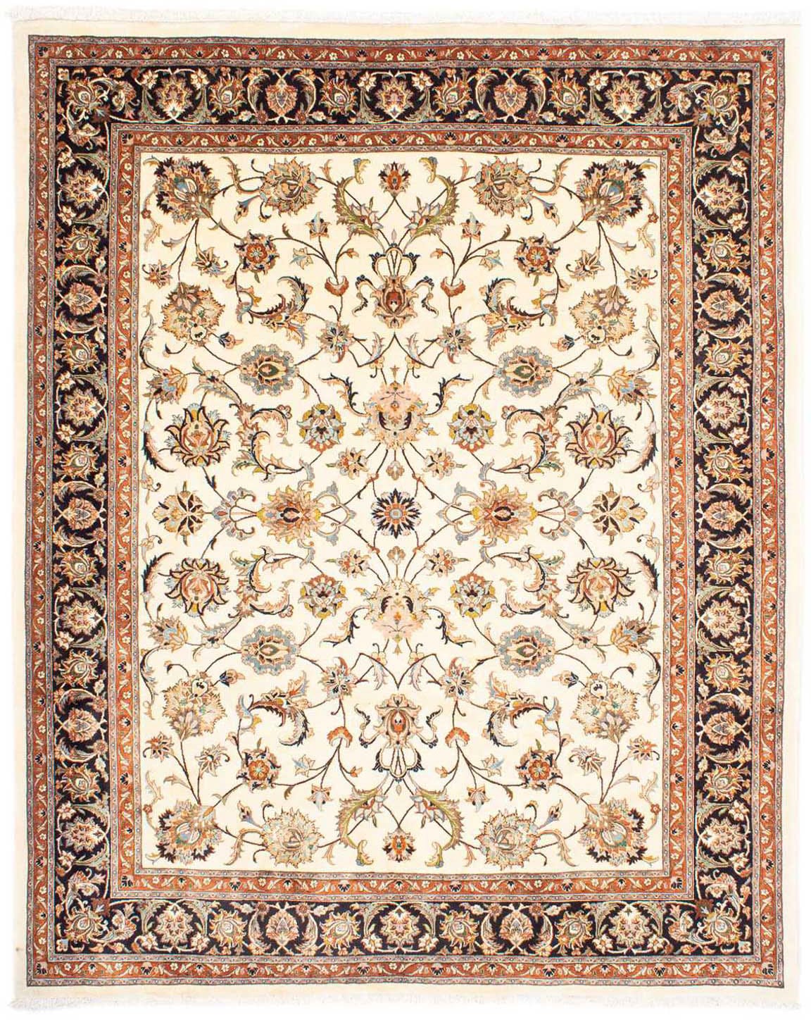 morgenland Wollteppich »Kaschmar Blumenmuster Beige 305 x 200 cm«, rechteck günstig online kaufen