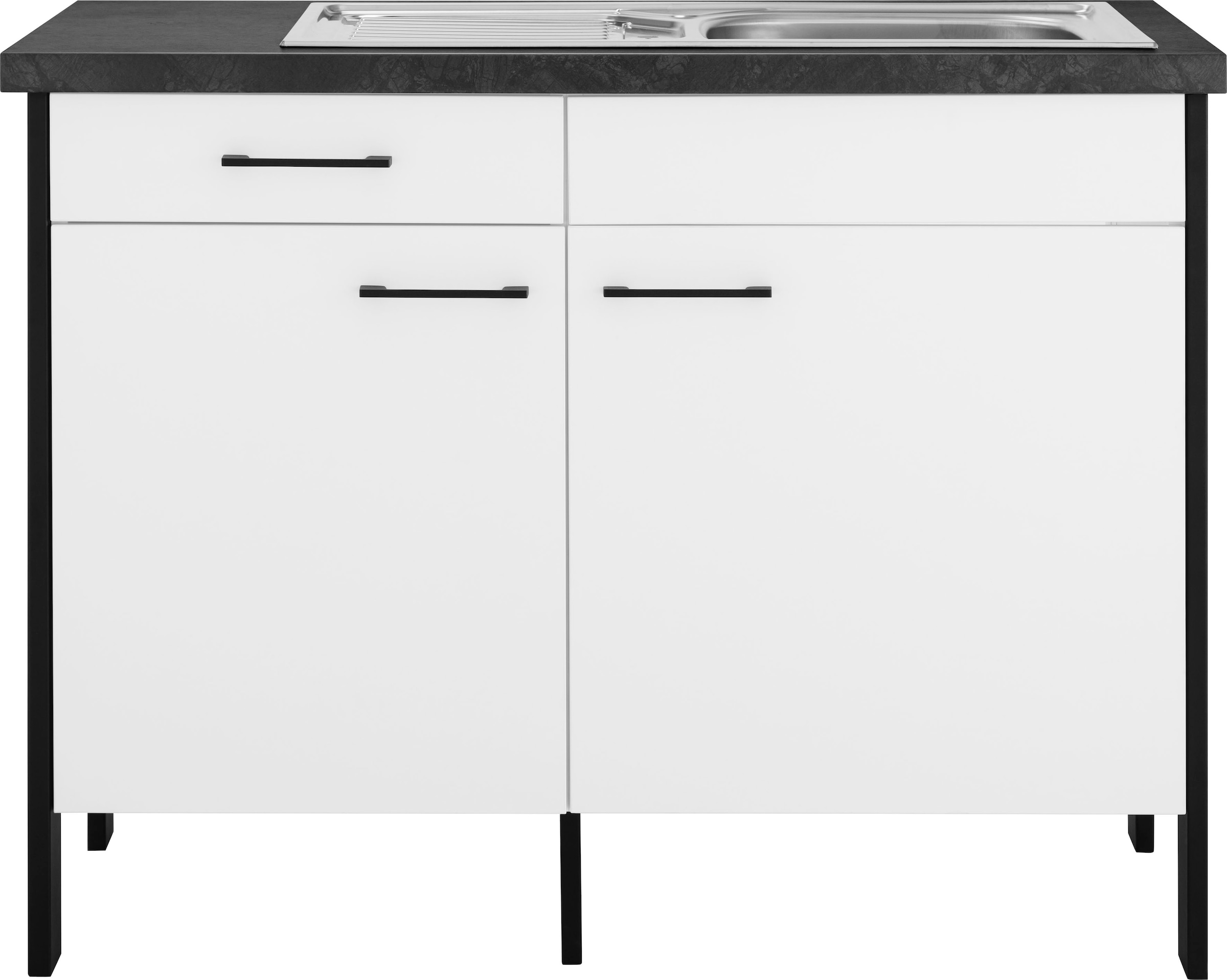 OPTIFIT Spülenschrank "Tokio", 118 cm breit, mit Stahlgestell, mit Vollausz günstig online kaufen