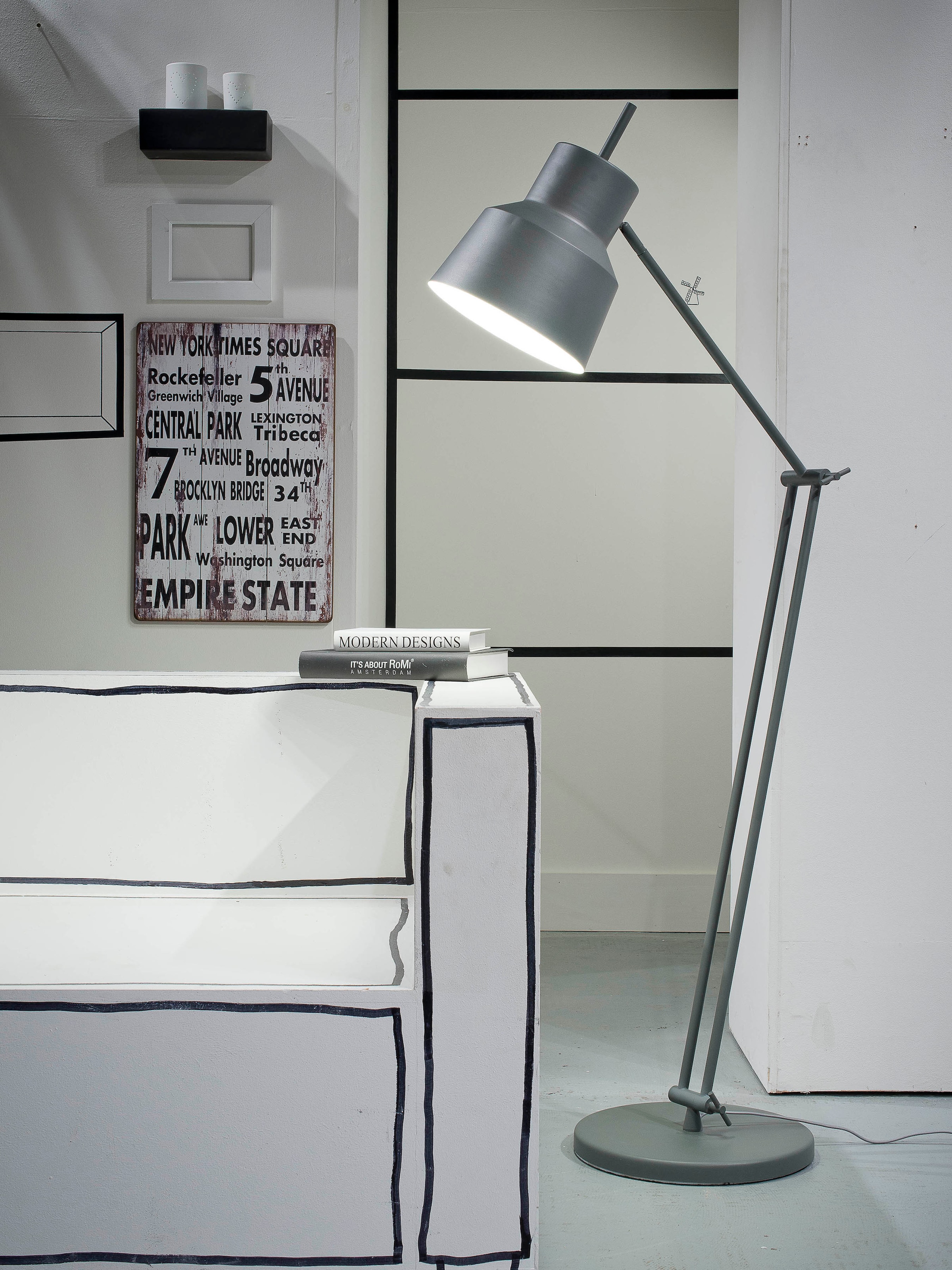 it's About RoMi Stehlampe »Belfast«, 1 flammig, Leuchtmittel E27 | ohne Leuchtmittel