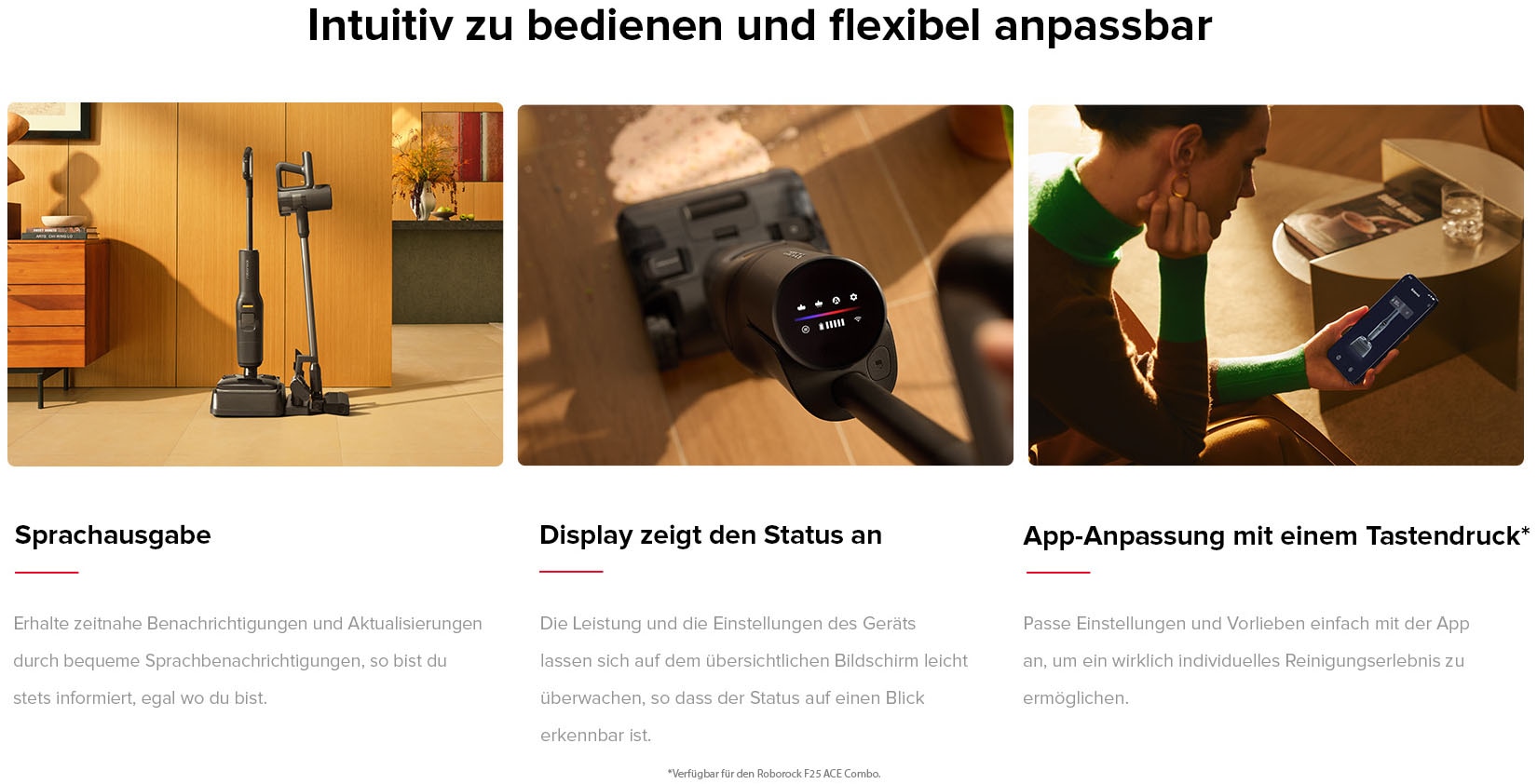 Roborock Nass-Trocken-Sauger »Morph Pro Mix F25 ACE Combo« Nass-Trocken-Akkusauger mit intelligenter Reinigungstechnologie