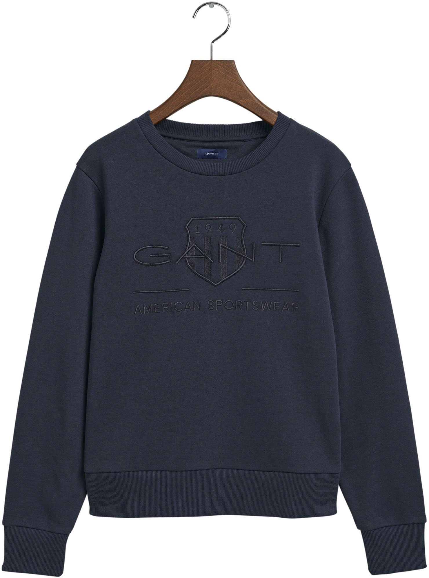 Gant Sweatshirt der Brust Shield-Emblem online glänzendem kaufen TONAL SWEAT«, SHIELD C-NECK auf Archive mit »REG
