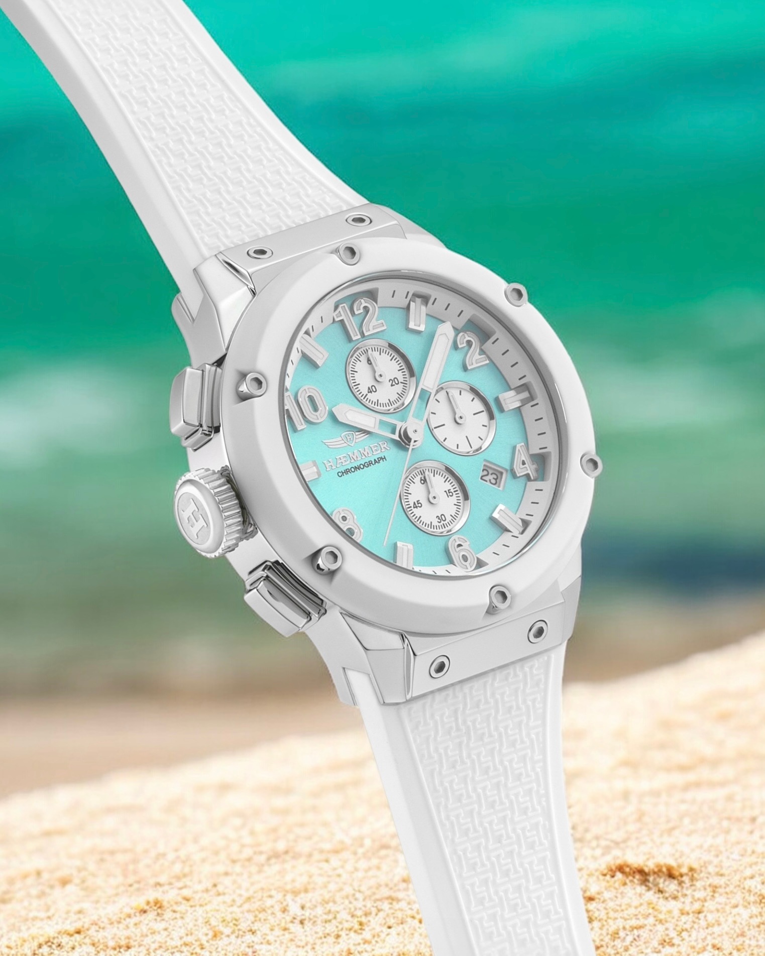 HAEMMER GERMANY Chronograph »WAVE MASTER«, Quarzuhr, Armbanduhr, Damenuhr, Herrenuhr, Made in Germany