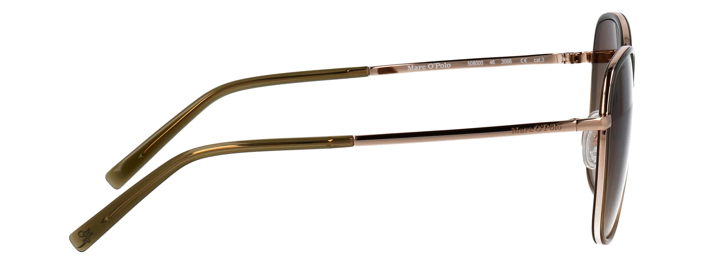Marc O'Polo Sonnenbrille »Modell 508000« Form Butterfly, Logoschriftzug auf Bügel, Kombifassung