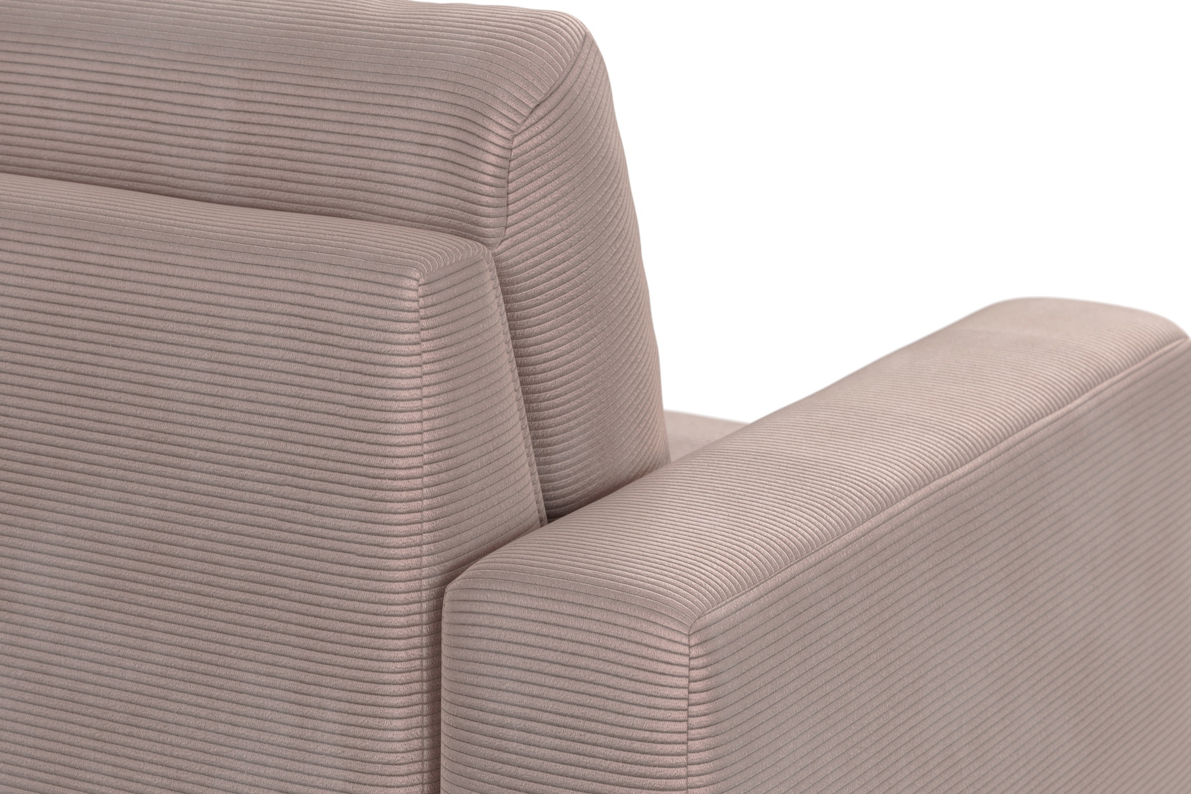 Home affaire Ecksofa »Summer L-Form«, mit Recamiere, mit oder ohne Bettfunktion und Bettkasten, Cord-Bezug