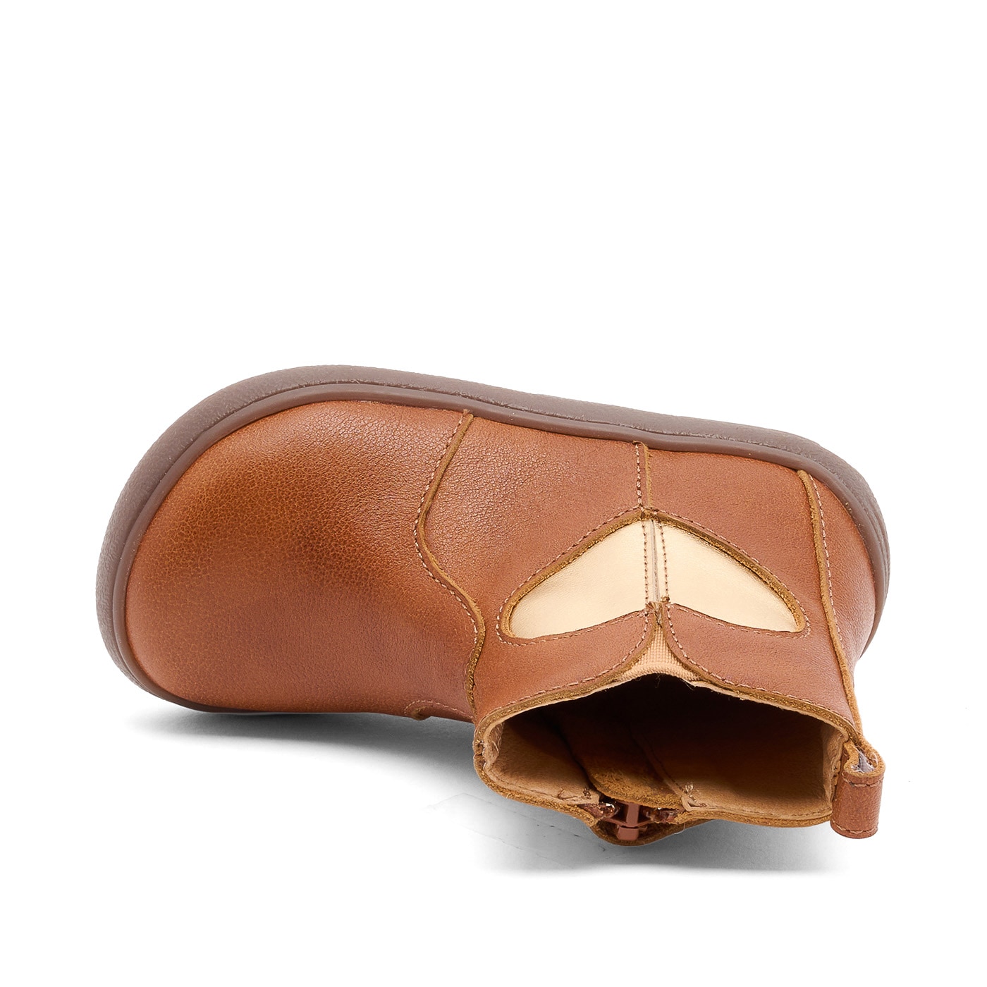 Bisgaard Barfußschuh »barefoot runa«  Winterboots, Stiefelette mit Metallic-Herzchen-Motiv seitlich