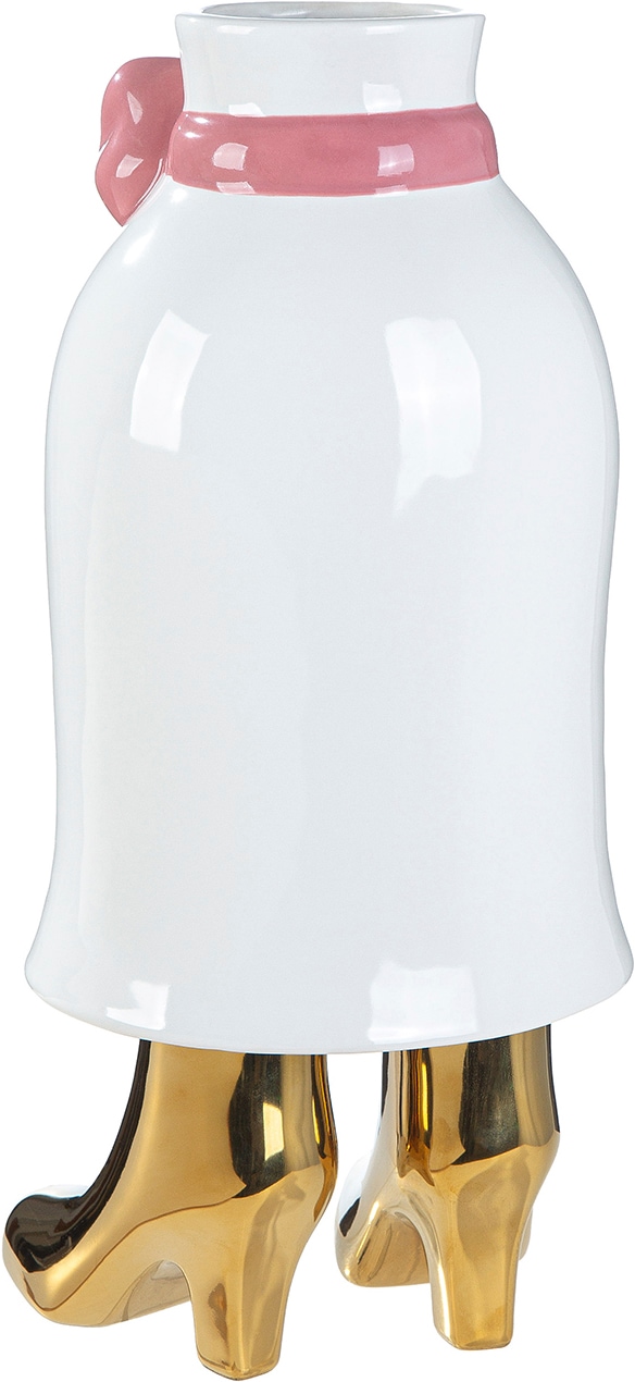 GILDE Tischvase »Vase Frau Mrs. weiß H. 36 cm« Vase, Mrs., Gesichtsvase, verspielt, feminin, Geschenkidee