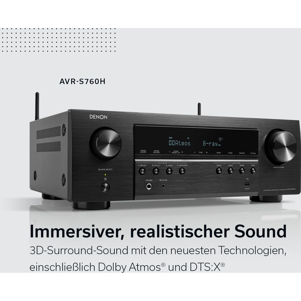 Denon Heimkinosystem »AVR-S760H 8K-«