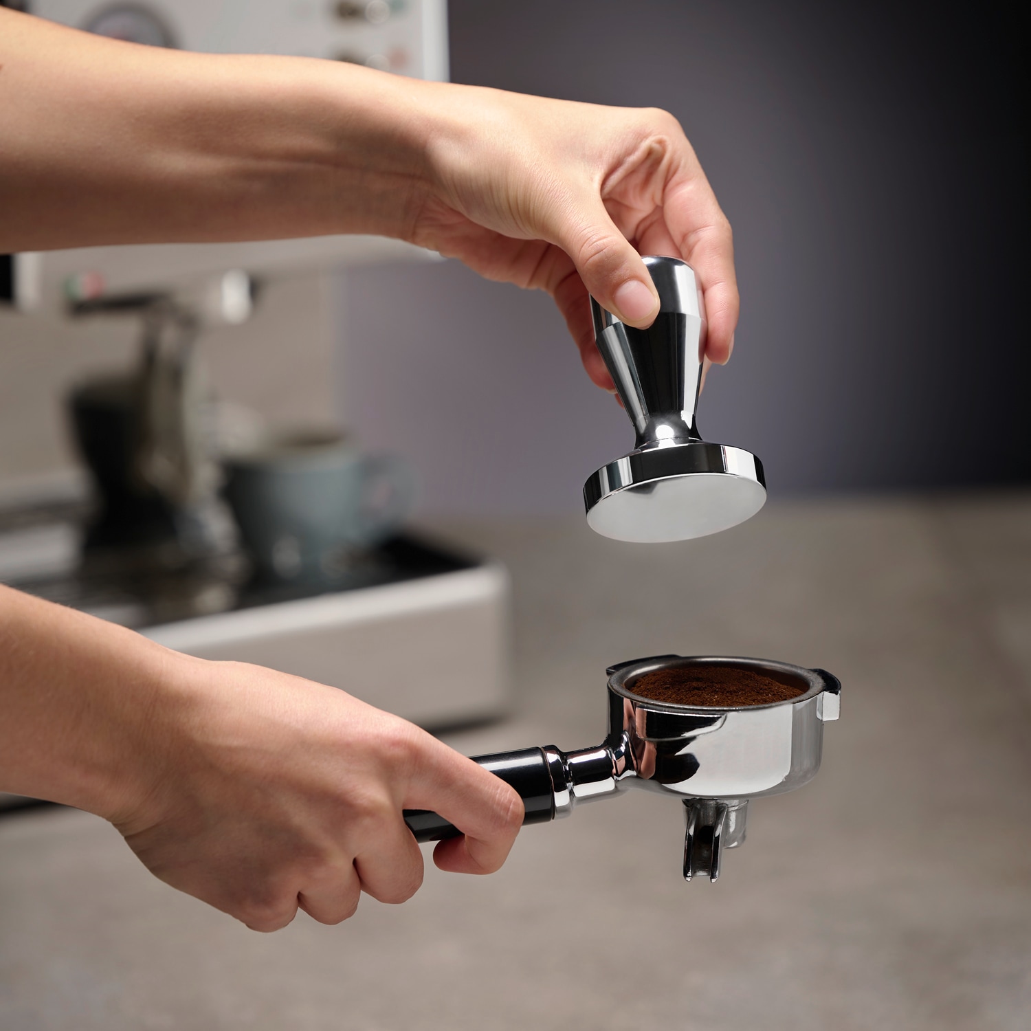 APS Tamper »Espresso Tamper Ø 58 mm, Höhe ca. 8,5 cm«, (1 tlg.), aus Edelstahl, ca. 650 g