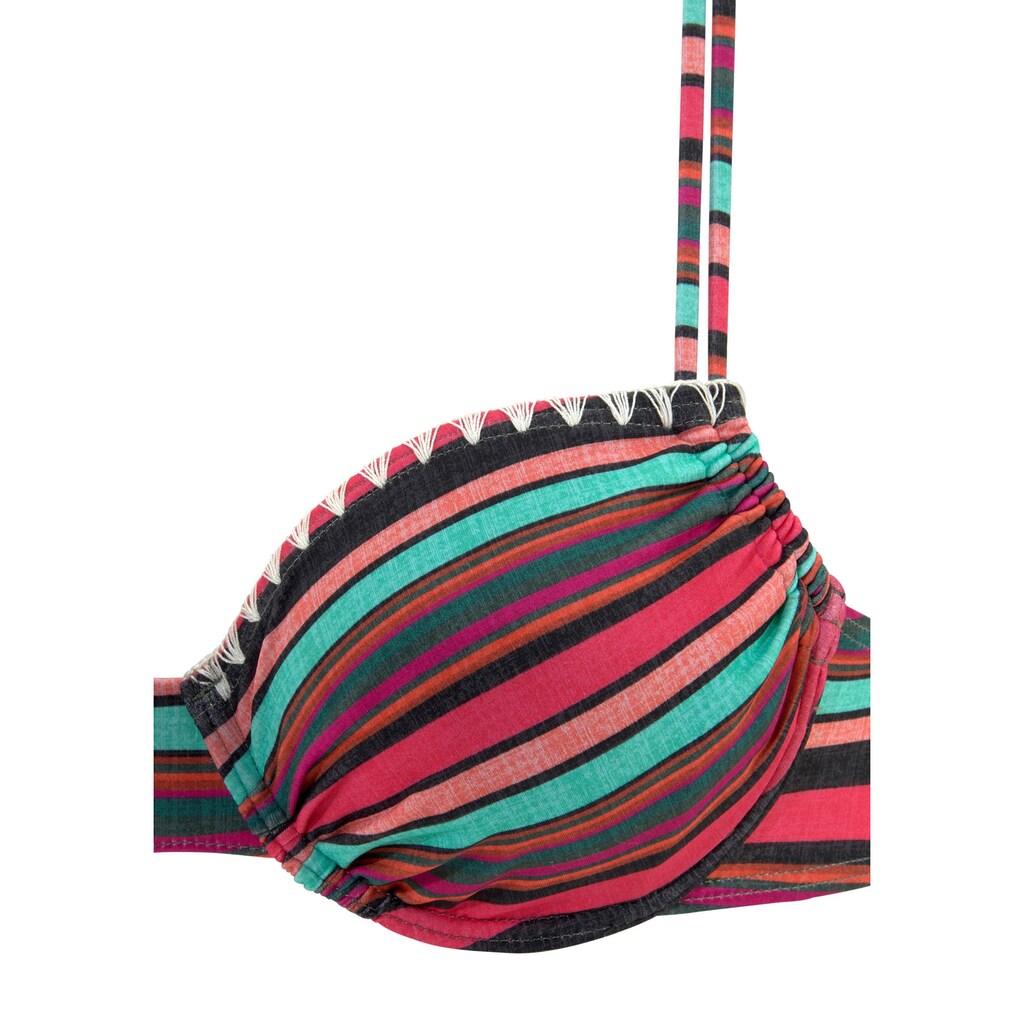 s.Oliver Bügel-Bikini, mit sommerlichem Streifendesign
