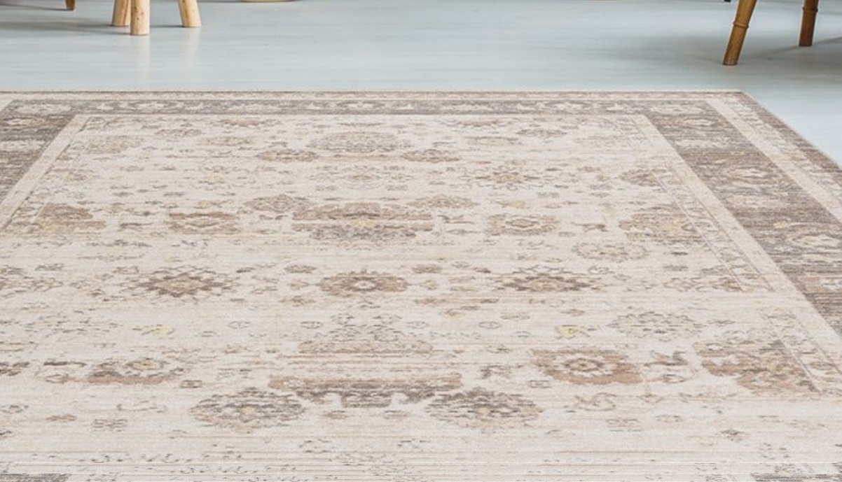 my home Teppich »Merle«, rechteckig, 5 mm Höhe, Mit Fransen, Wohnzimmer günstig online kaufen