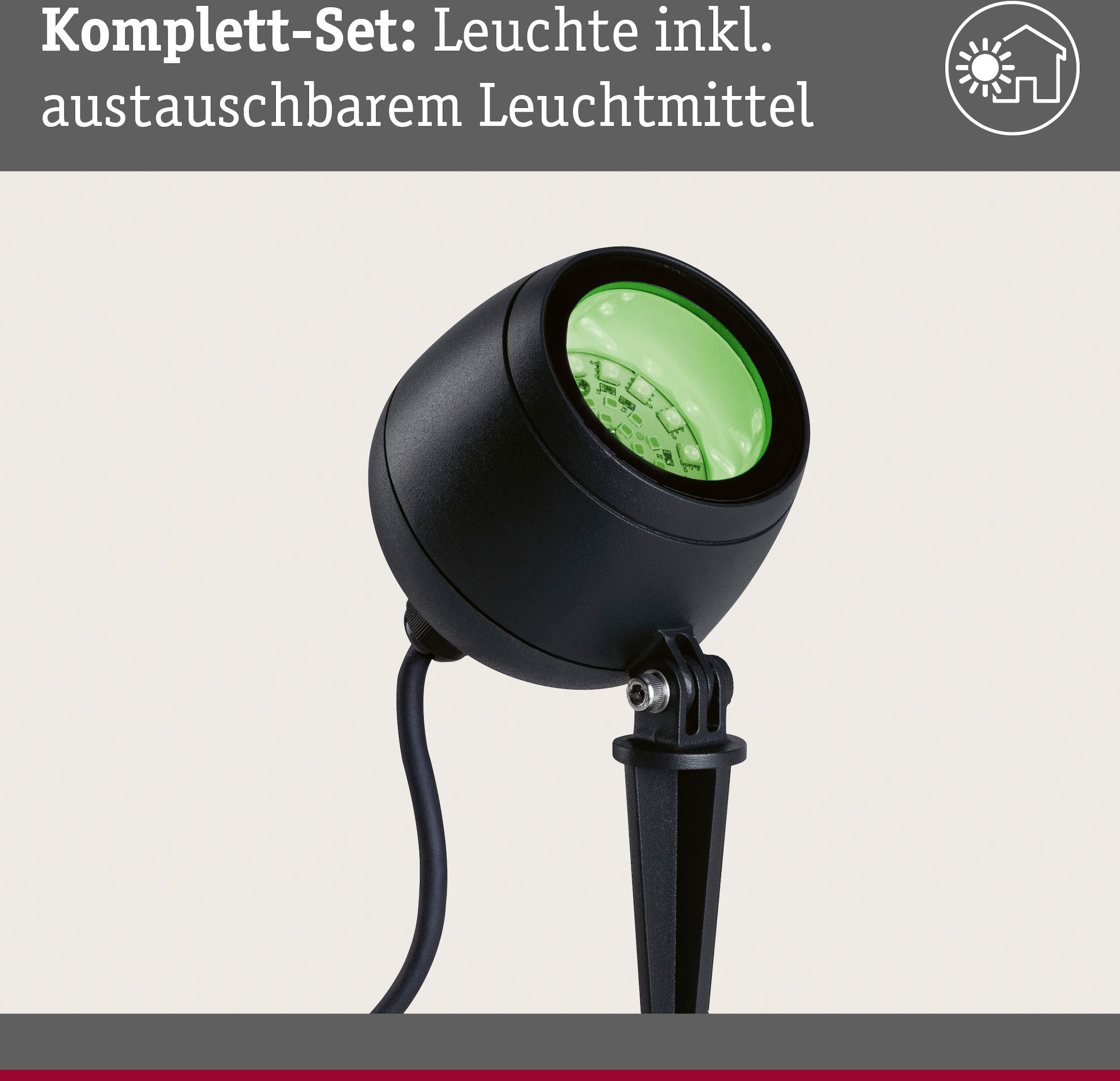 Paulmann LED Gartenleuchte »Outdoor 230V RGBW RGBW Kikolo ZigBee«, 1 bestellen ZigBee Spot online flammig-flammig