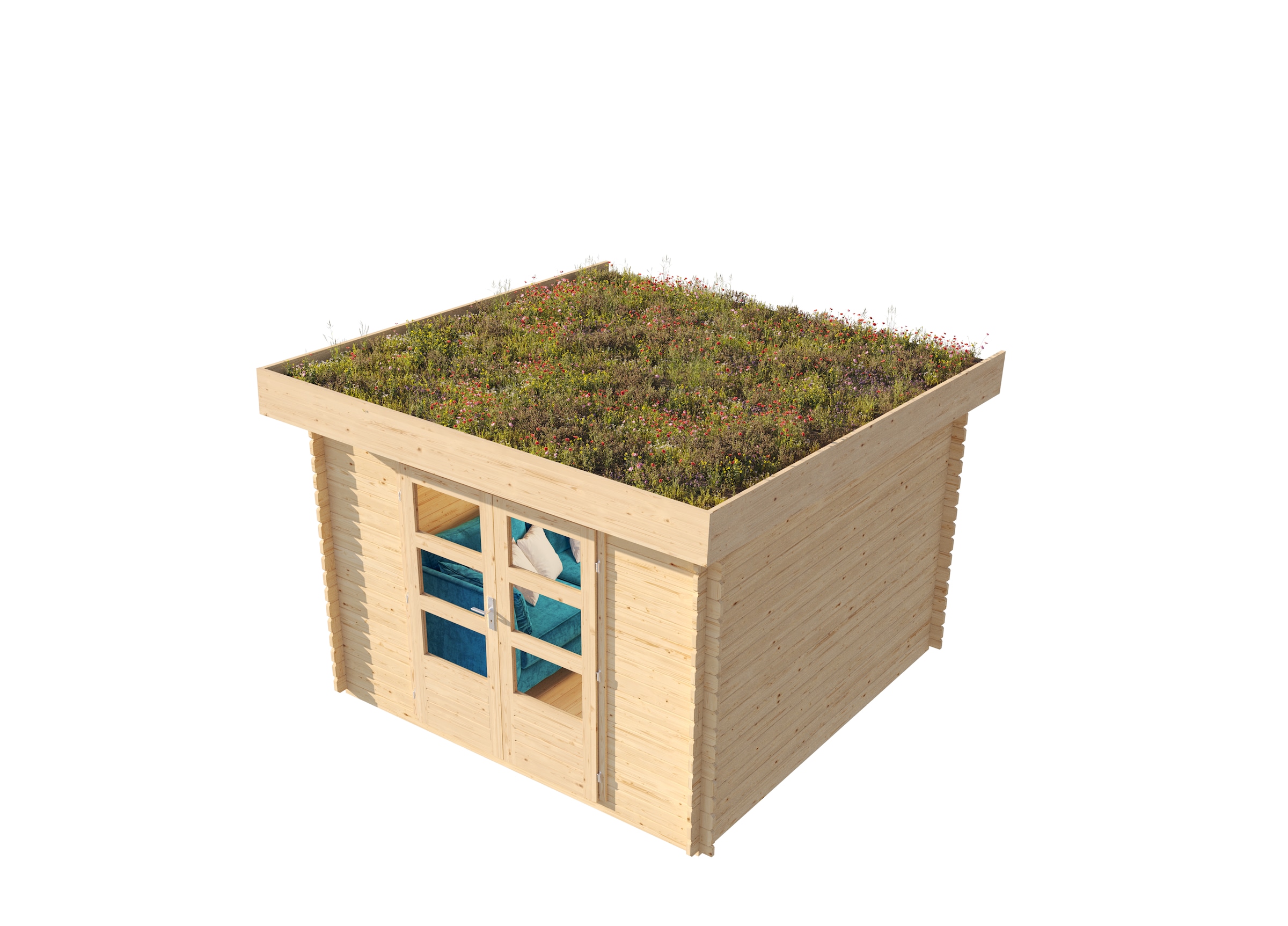 Karibu Gartenhaus »"Luma 3"« naturbelassen oder anthrazit