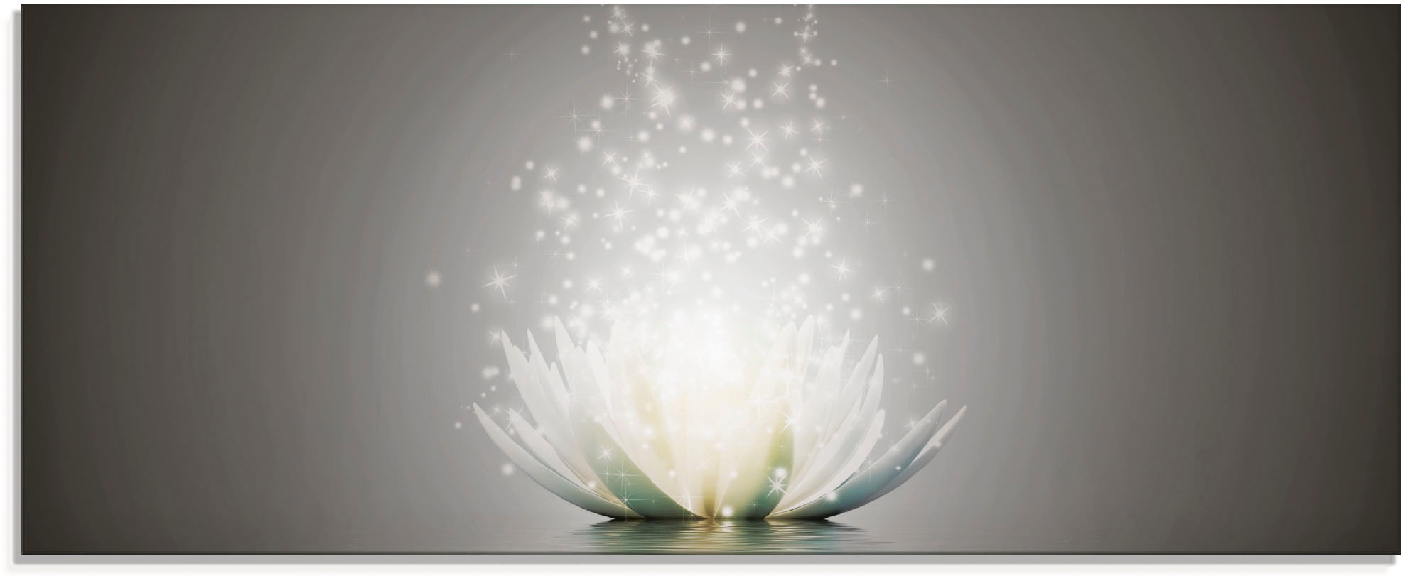 Artland Glasbild »Magie der Lotus-Blume«, Blumen, (1 St.), in verschiedenen Größen