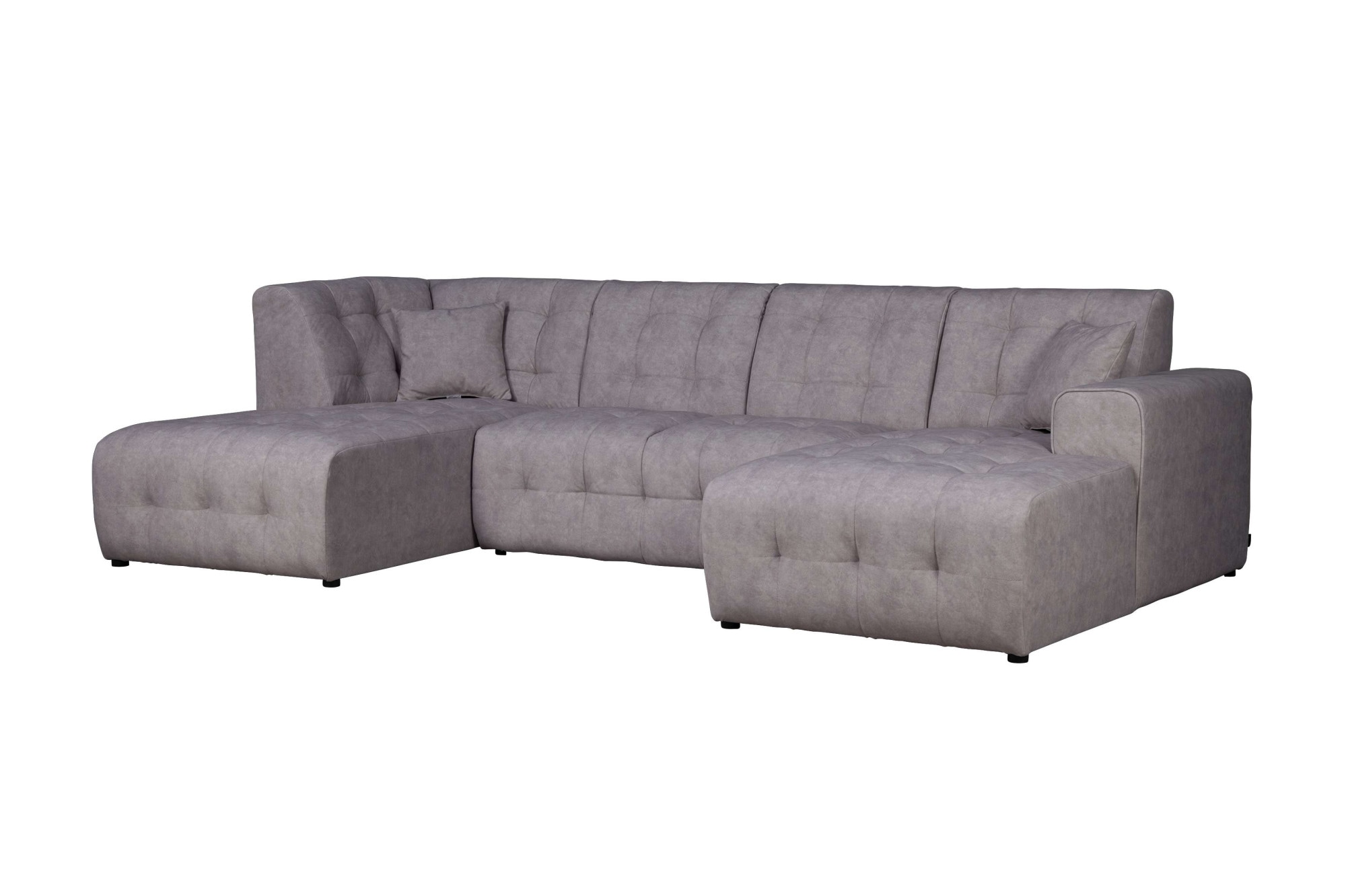 Home affaire Wohnlandschaft »Nosia U-Form«, incl. 2 Zierkissen, mit feiner Steppung