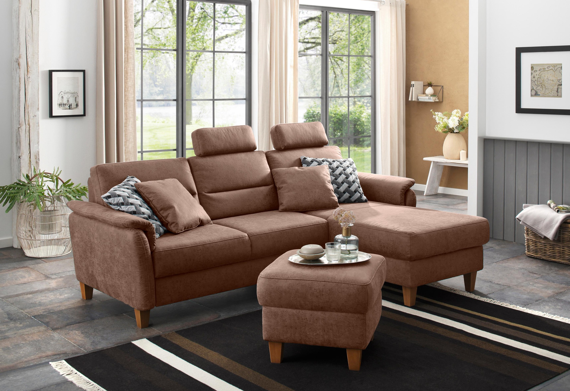Home affaire Ecksofa »Palmera L-Form, B: 244 cm - OTTO. Verlässliche Qualit günstig online kaufen