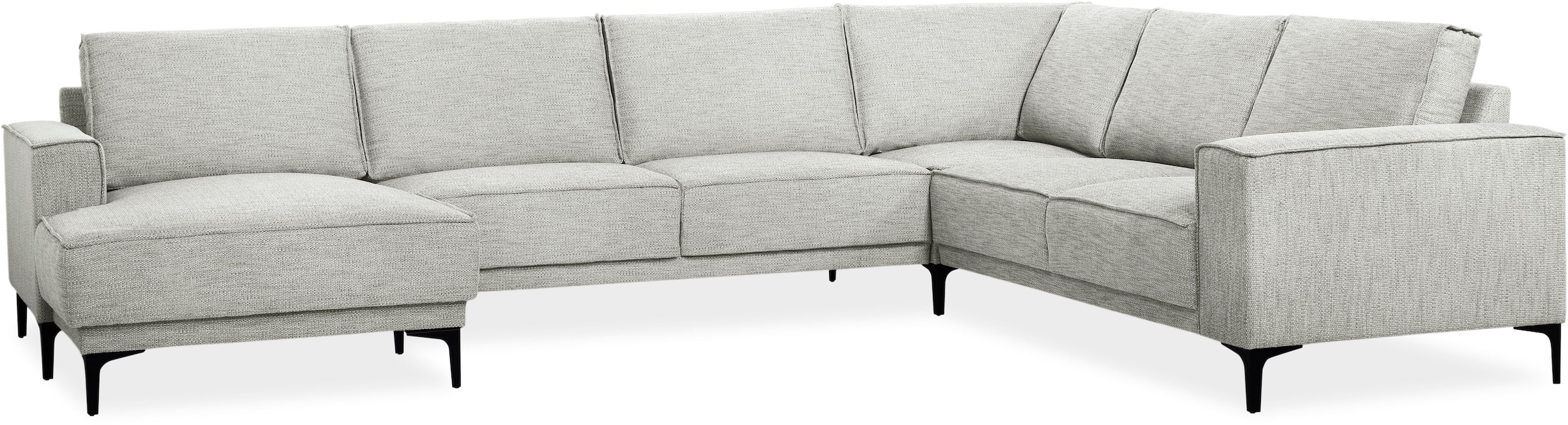 Places of Style Wohnlandschaft »XXL Sofa Oland, Struktur, Flachgewebe, Luxu günstig online kaufen