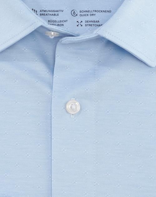 OLYMP Businesshemd »Luxor 24/Seven Modern Fit« mit Dobby-Webmuster mit Farbakzentuierung