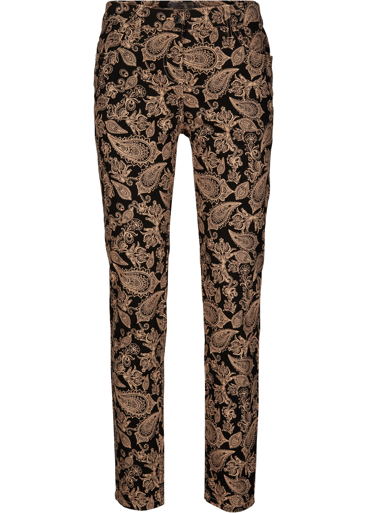bonprix Stretch-Hose »Stretch-Hose bedruckt«  mit Elasthan-Anteil, Slim fit Passform, mit modischem Druck