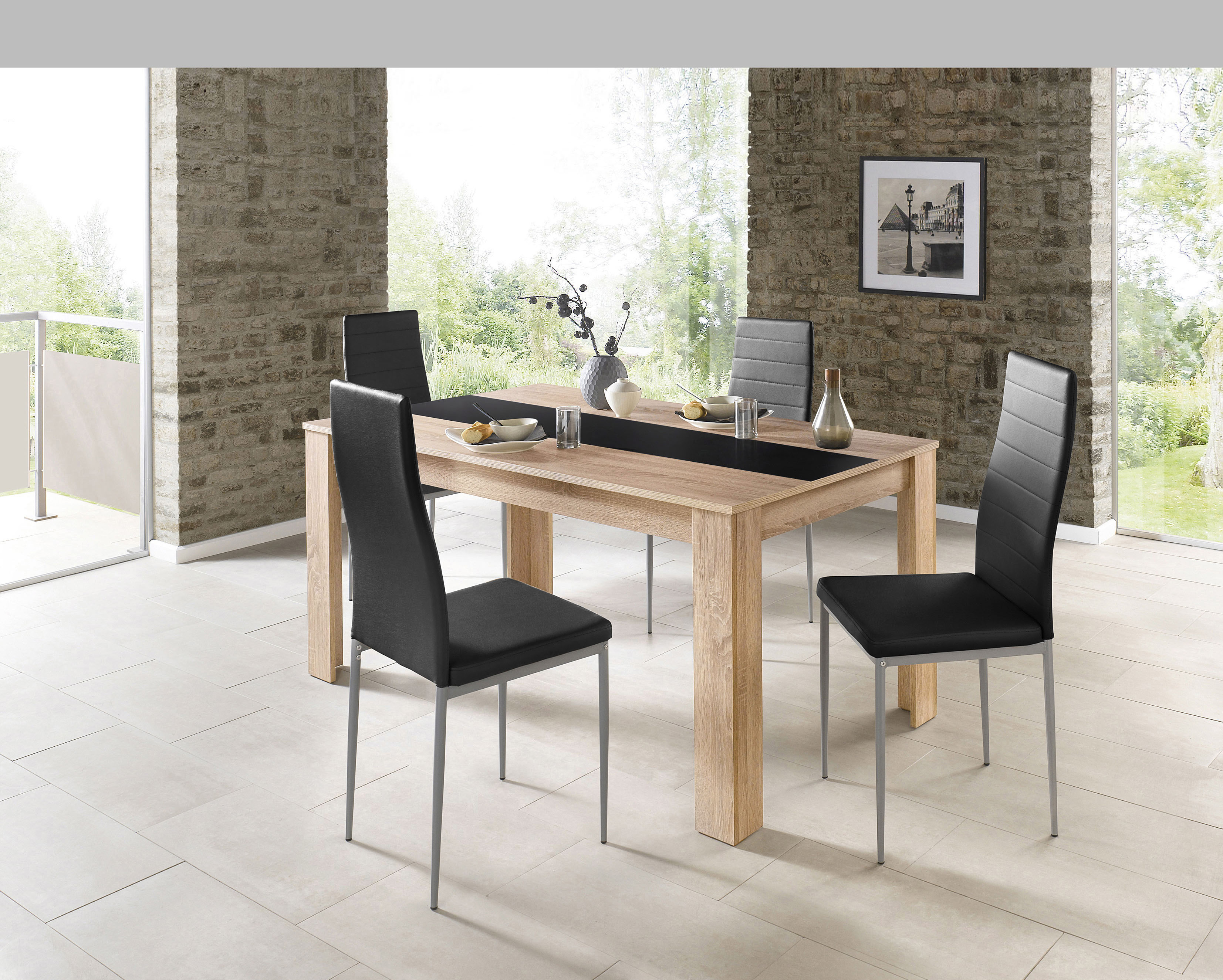 Home affaire Essgruppe »Pluto« Set, 5 Stk. tlg. moderne Tischgruppe, Tisch, günstig online kaufen