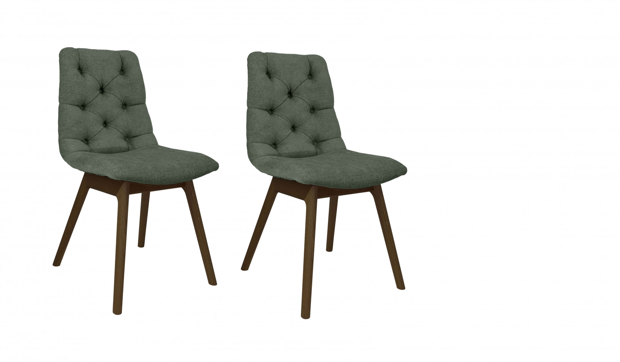andas Esszimmerstuhl »Ramon«, (Set), 2 St., Chenille, mit Massivholzbeinen, günstig online kaufen
