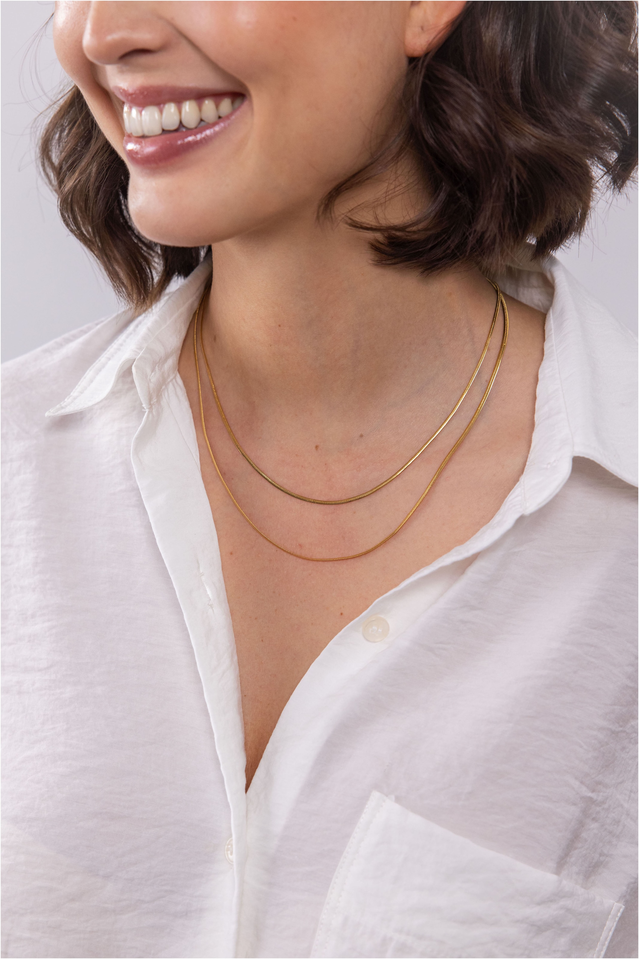 Purelei Collier »Schmuck Geschenk Two Layers doppelte Kette, 23171«