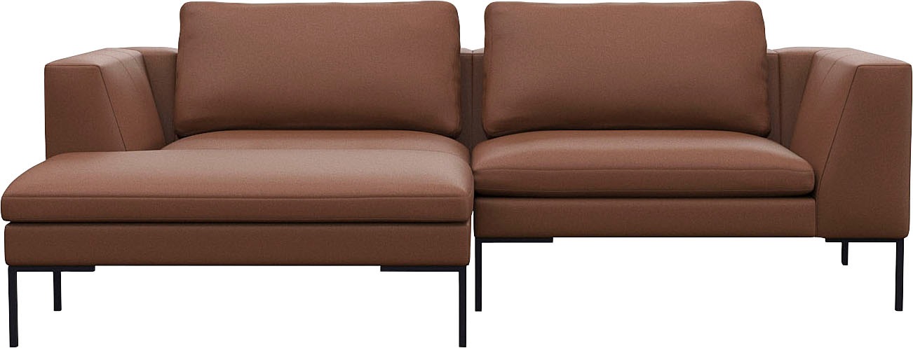 FLEXLUX Ecksofa »Loano, superbequemer Sitzkomfort durch Kaltschaum im Sitz, günstig online kaufen