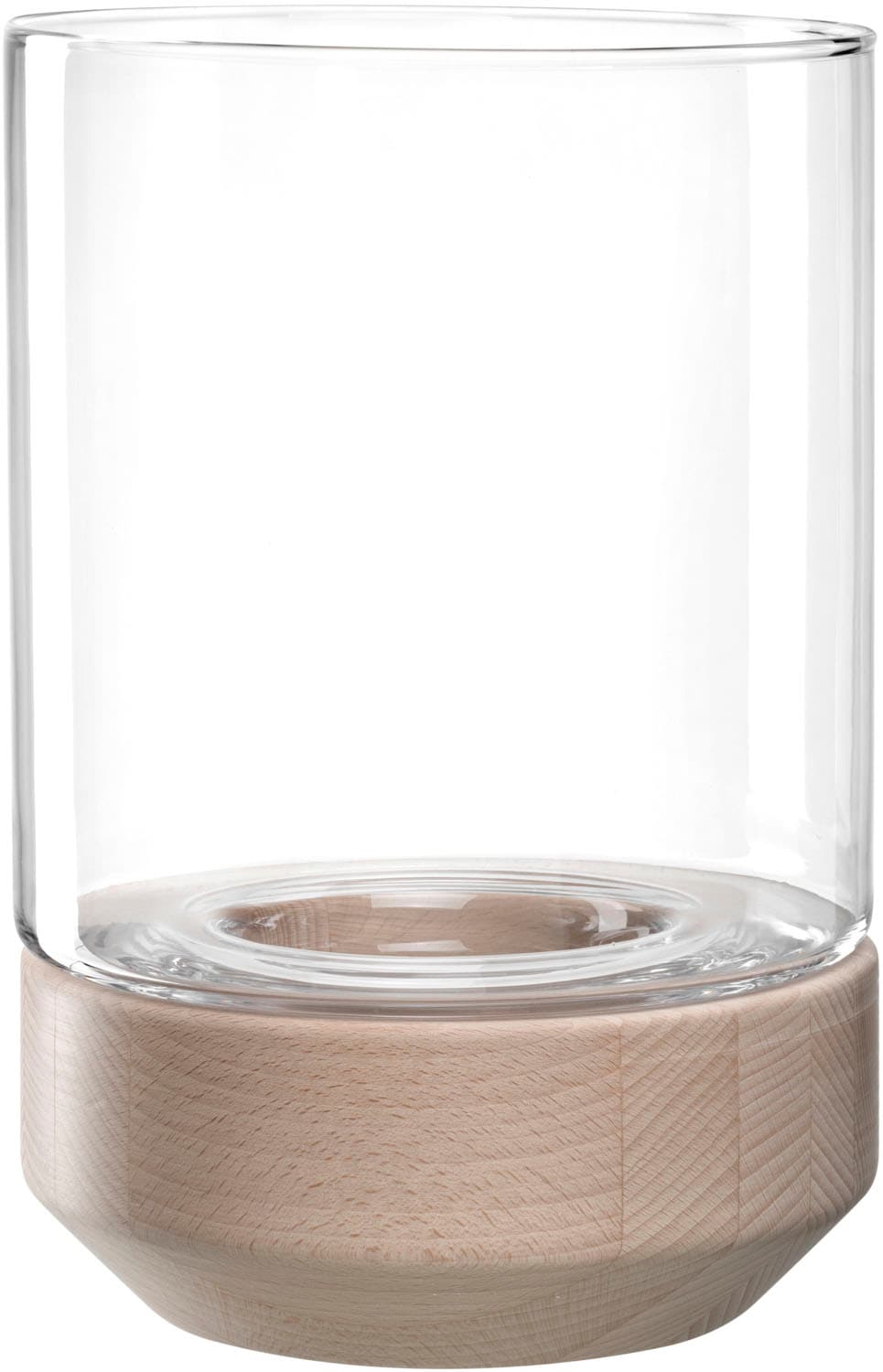 LEONARDO Windlicht »Windlicht auf Holzsockel LEGNO« günstig online kaufen