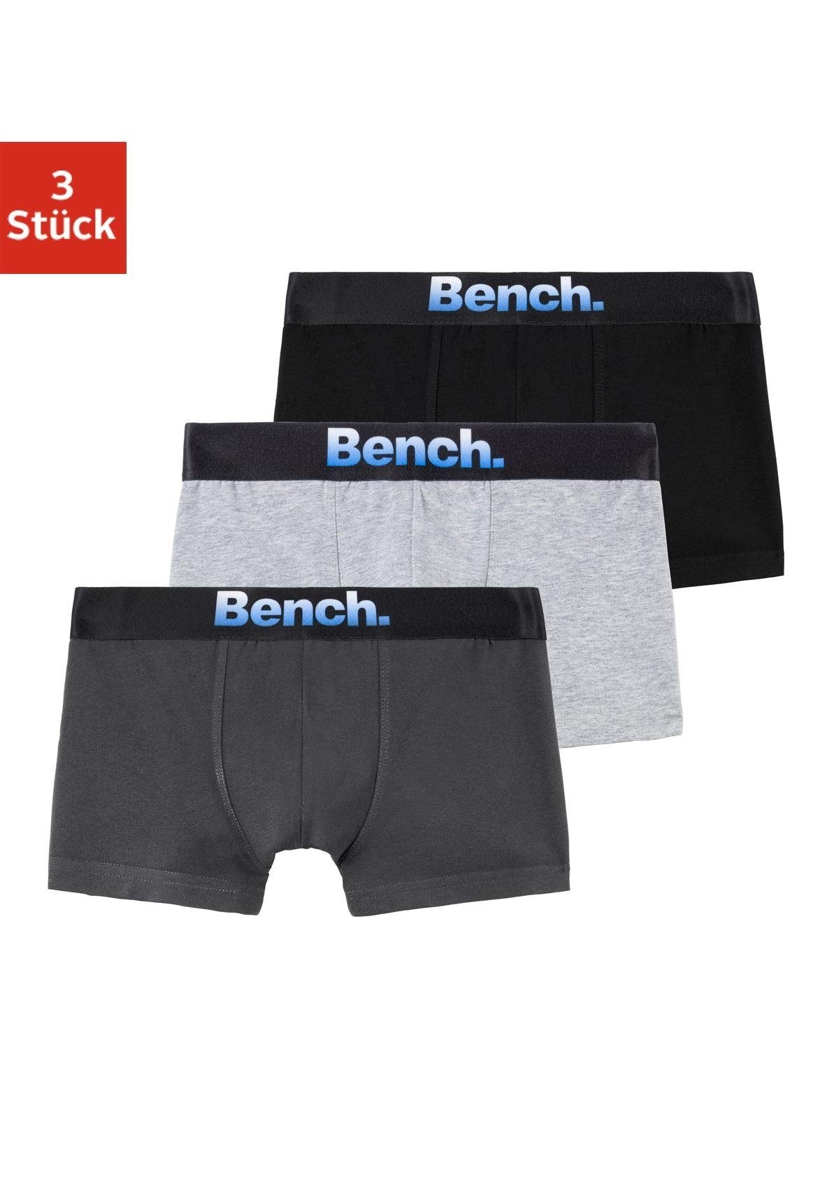 Bench. Boxer, (Packung, 3 St.), im Markenlogo Online-Shop vorn für mit Jungen bestellen