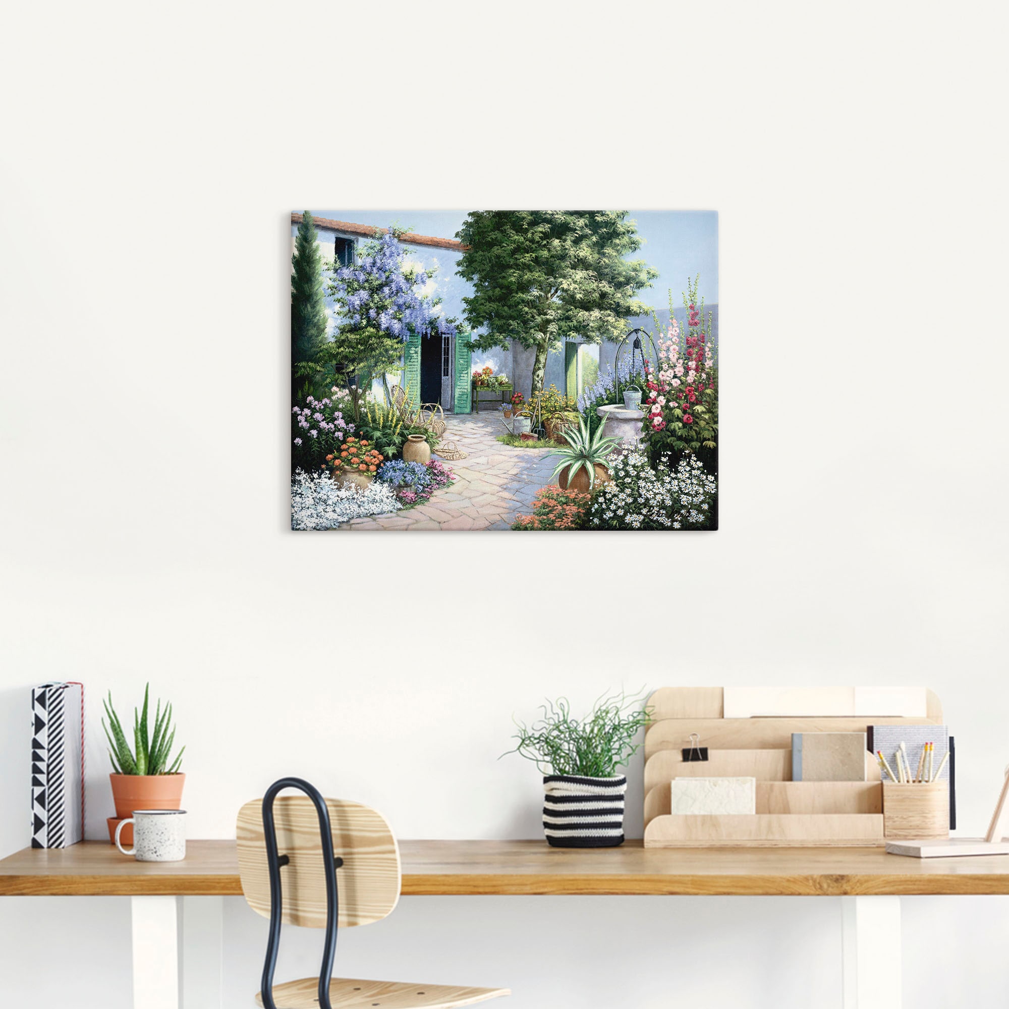 Artland Wandbild "Ein kleines Paradies", Garten, (1 St.), als Leinwandbild, günstig online kaufen