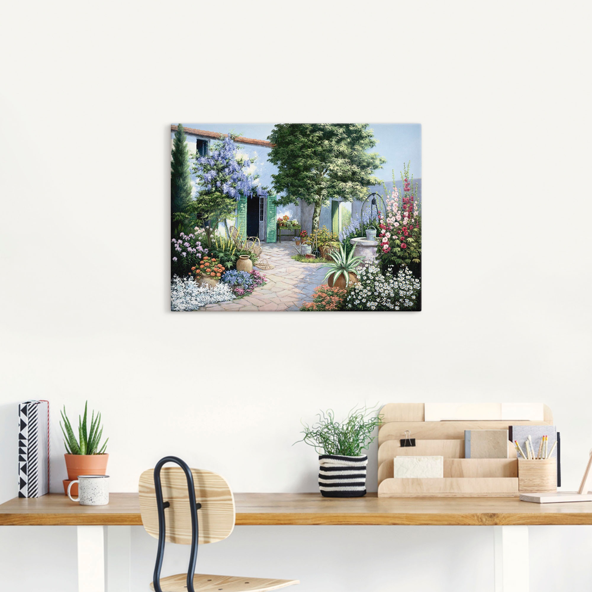 Artland Wandbild »Ein kleines Paradies« Garten 1 Stk. tlg. als Leinwandbild günstig online kaufen
