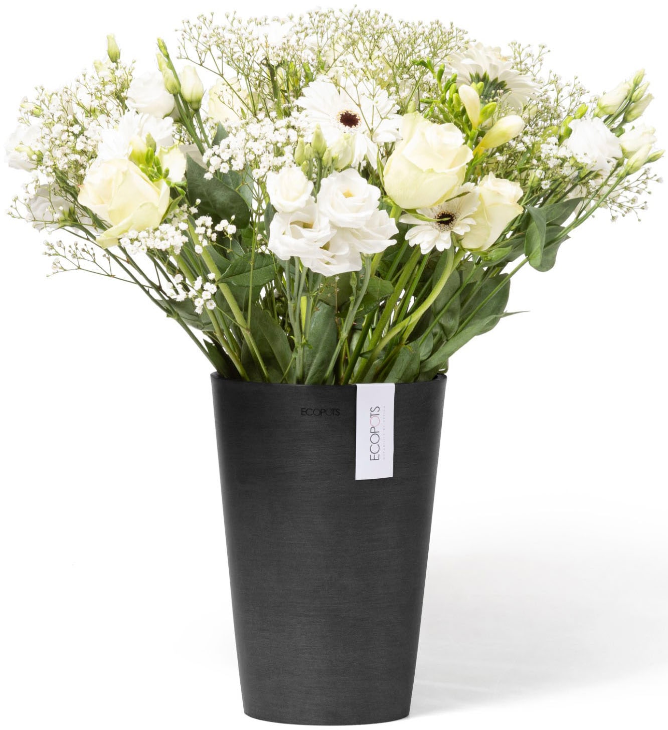 ECOPOTS Blumentopf »Pisa 17,5 Dunkelgrau« für den Innenbereich