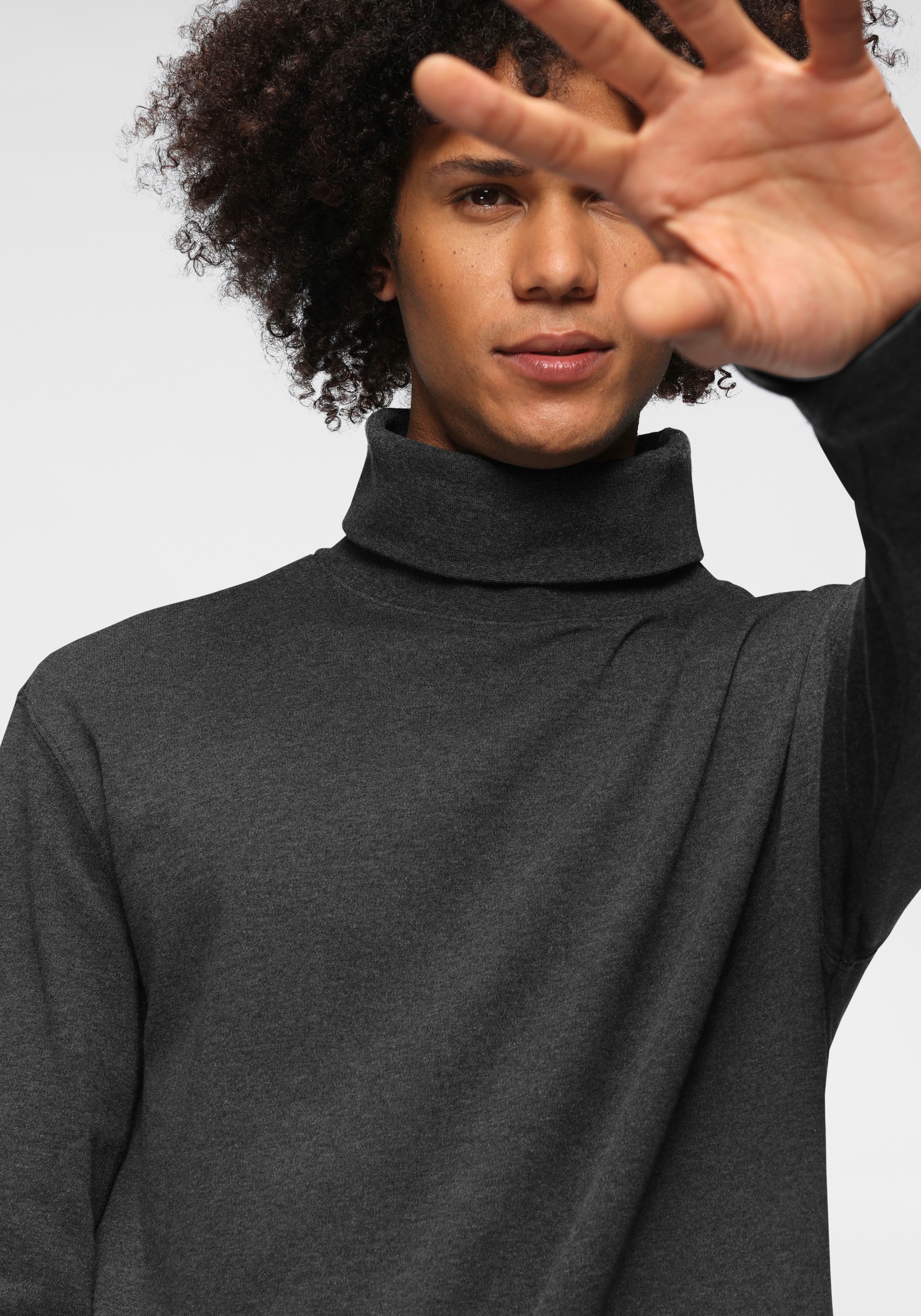 OTTO products Rollkragenshirt »aus Bio-Baumwolle«