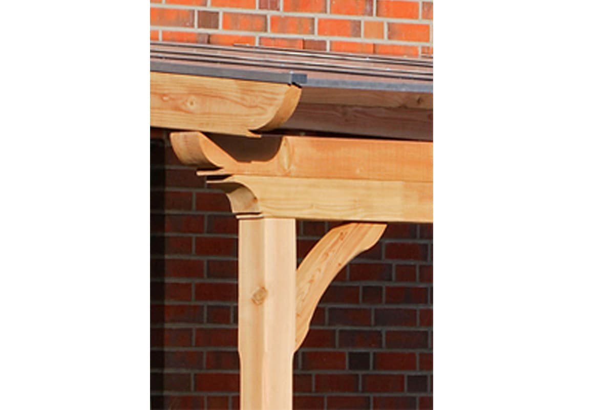 Skanholz Terrassendach »Ravenna« 434 cm Breite, verschiedene Tiefen