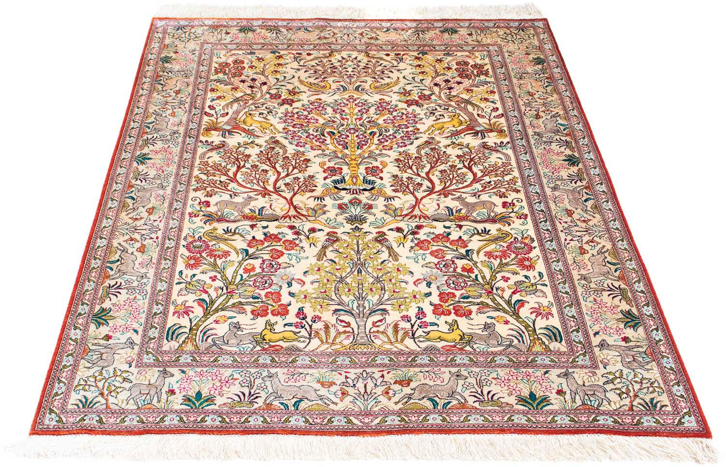 morgenland Orientteppich »Perser - Ghom - 148 x 100 cm - beige«, rechteckig günstig online kaufen