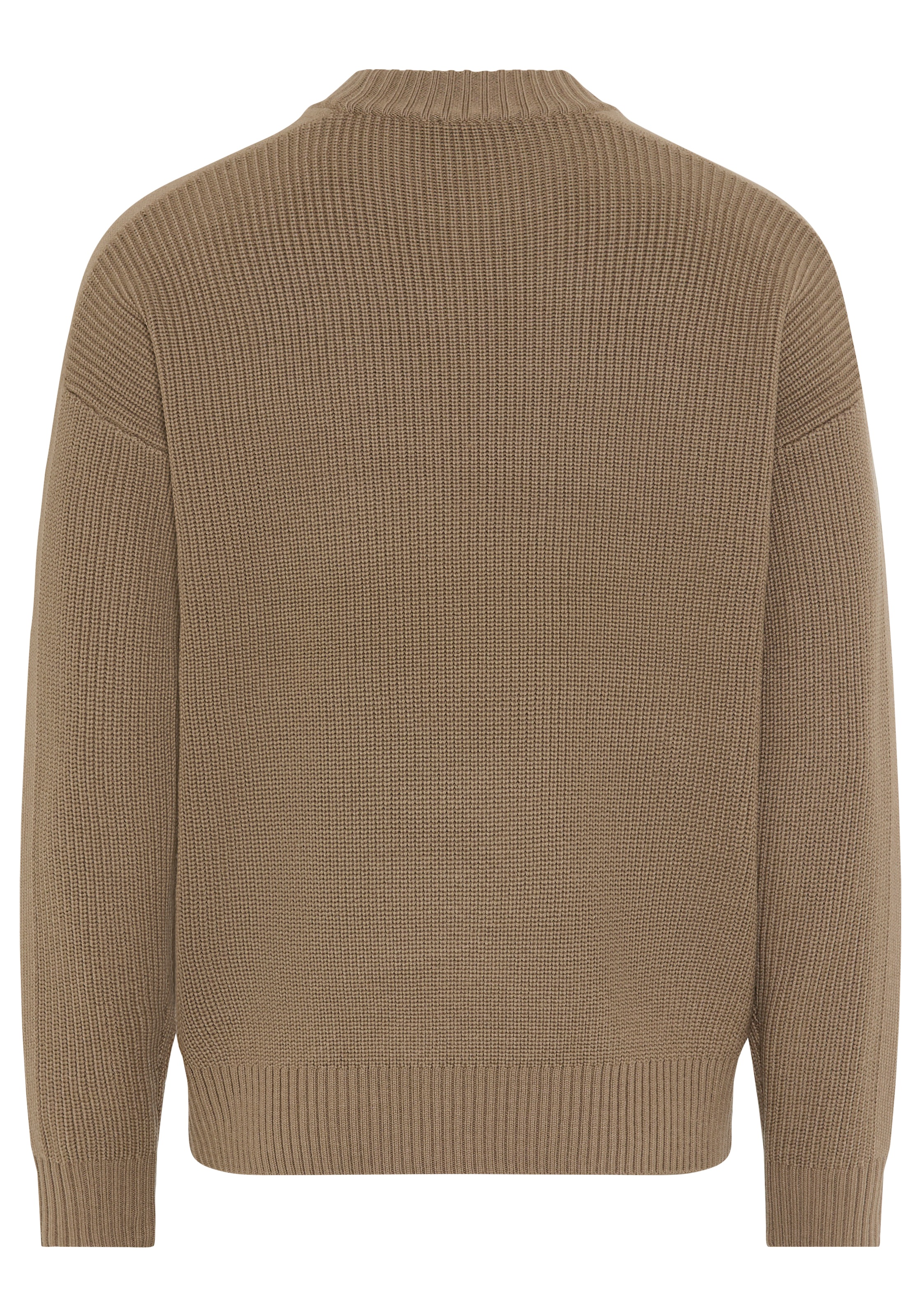 BOSS ORANGE Strickpullover »Andern«, Rundhalsausschnitt, relaxed fit, Strickmix