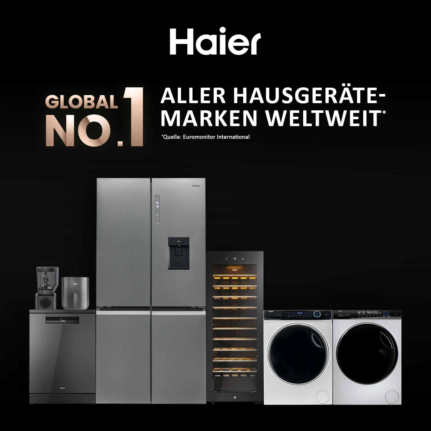 Haier Multi Door CUBE 90 SERIES 5 »HCR5919EHMP«, 190 cm hoch, 91 cm breit, Nutzinhalt: 525 Liter, Wasserdispenser