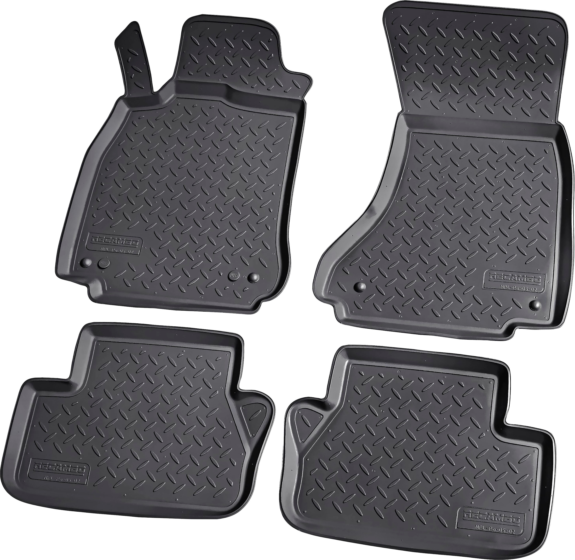 RECAMBO Passform-Fußmatten »CustomComforts«, Passform 4 2007, kaufen perfekte A4, Avant B8 8K Limo 8W ab (Set, B9 St.), Audi