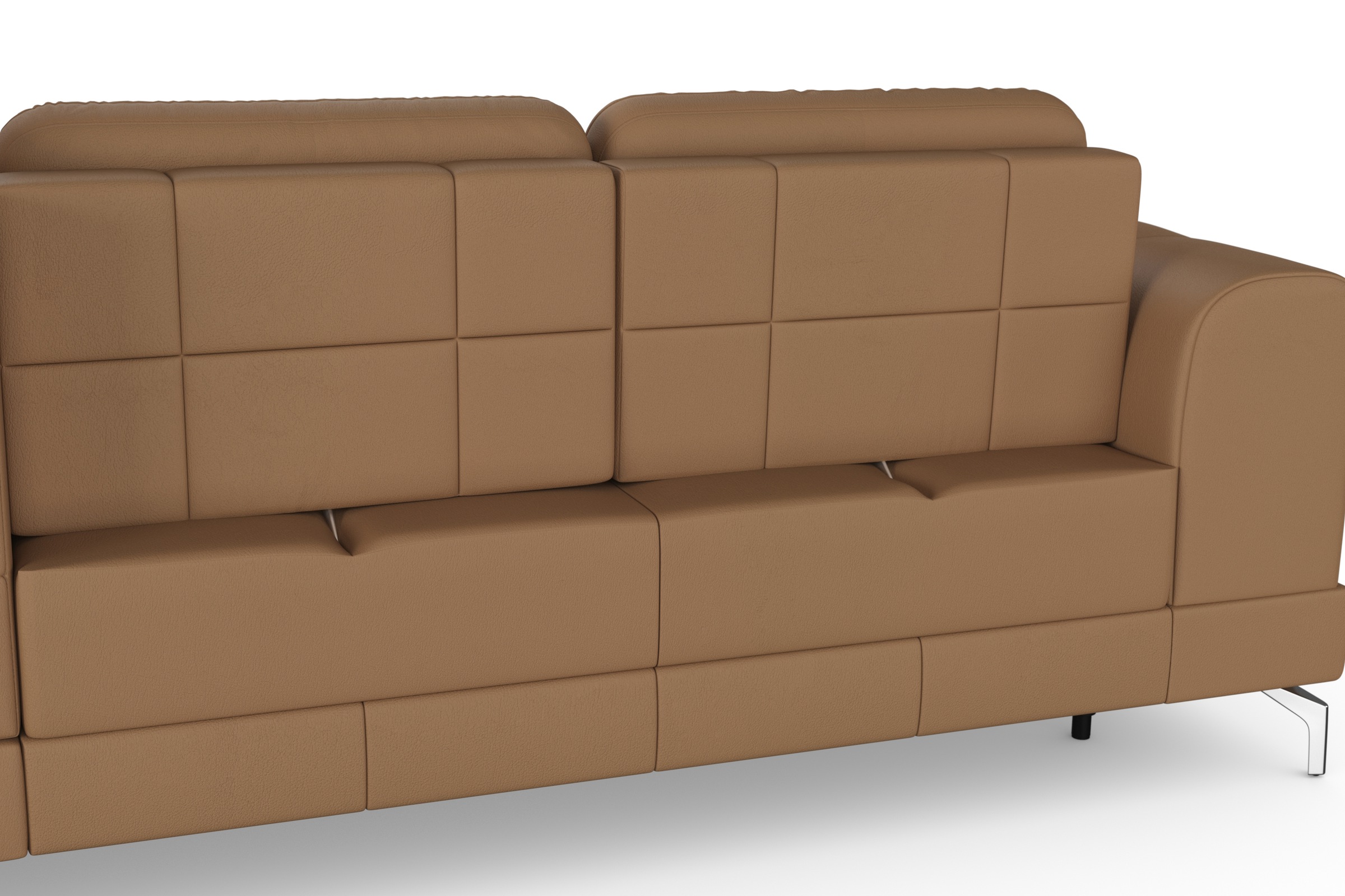 sit&more Ecksofa »Bendigo L-Form«, inklusive Sitztiefenverstellung, Bodenfreiheit 12 cm, in 2 Fußfarben