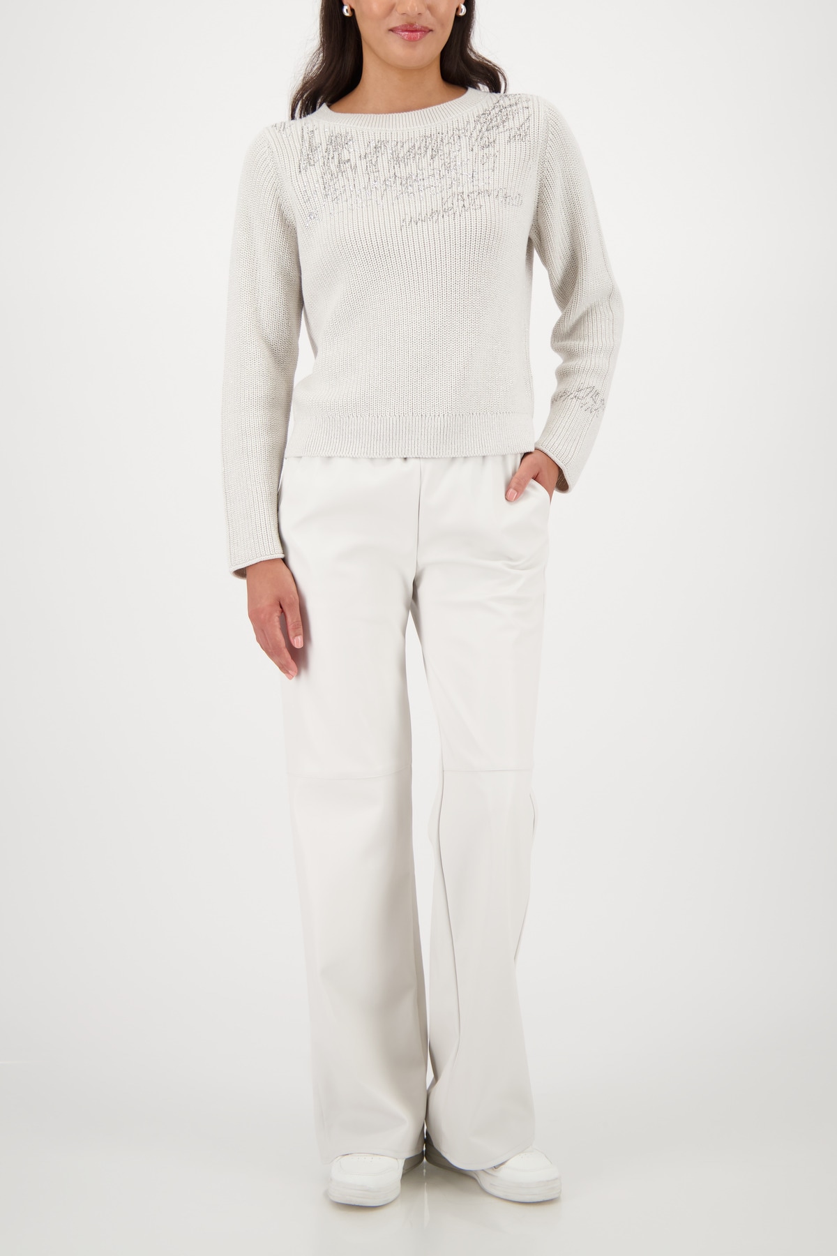 Monari Strickpullover »Pullover Schmuck + Lurex«