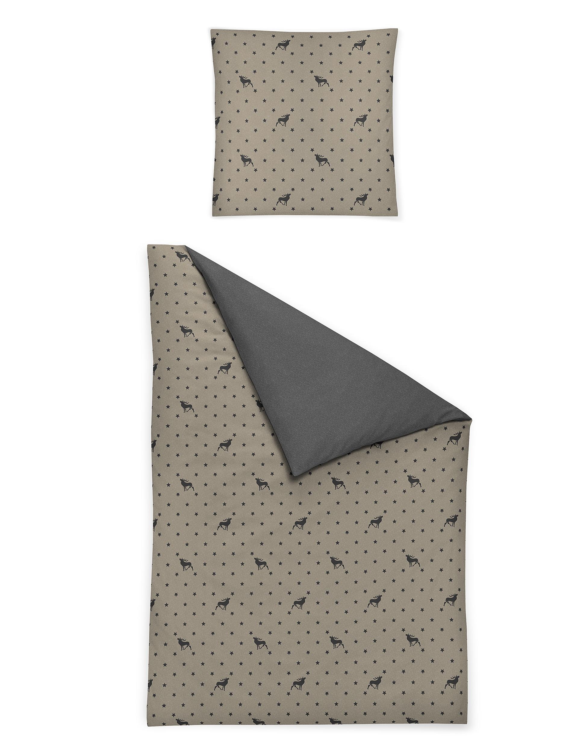 Irisette Wendebettwäsche »Panda 8395« 2 Stk. tlg. kuschelig weiche Winterbe günstig online kaufen